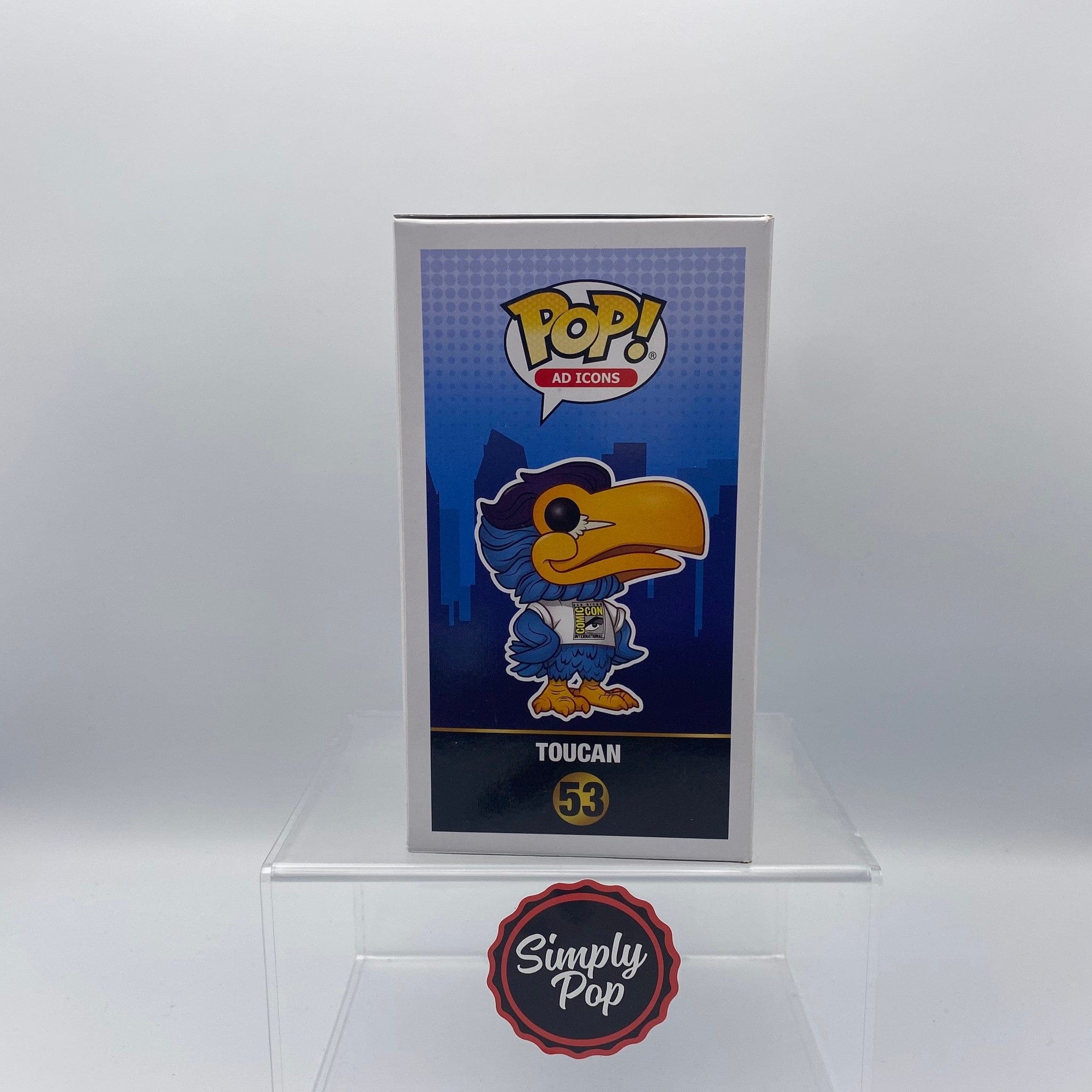 Funko Pop Toucan #53 Ad Icons 2019 SDCC Official Con Sticker - B