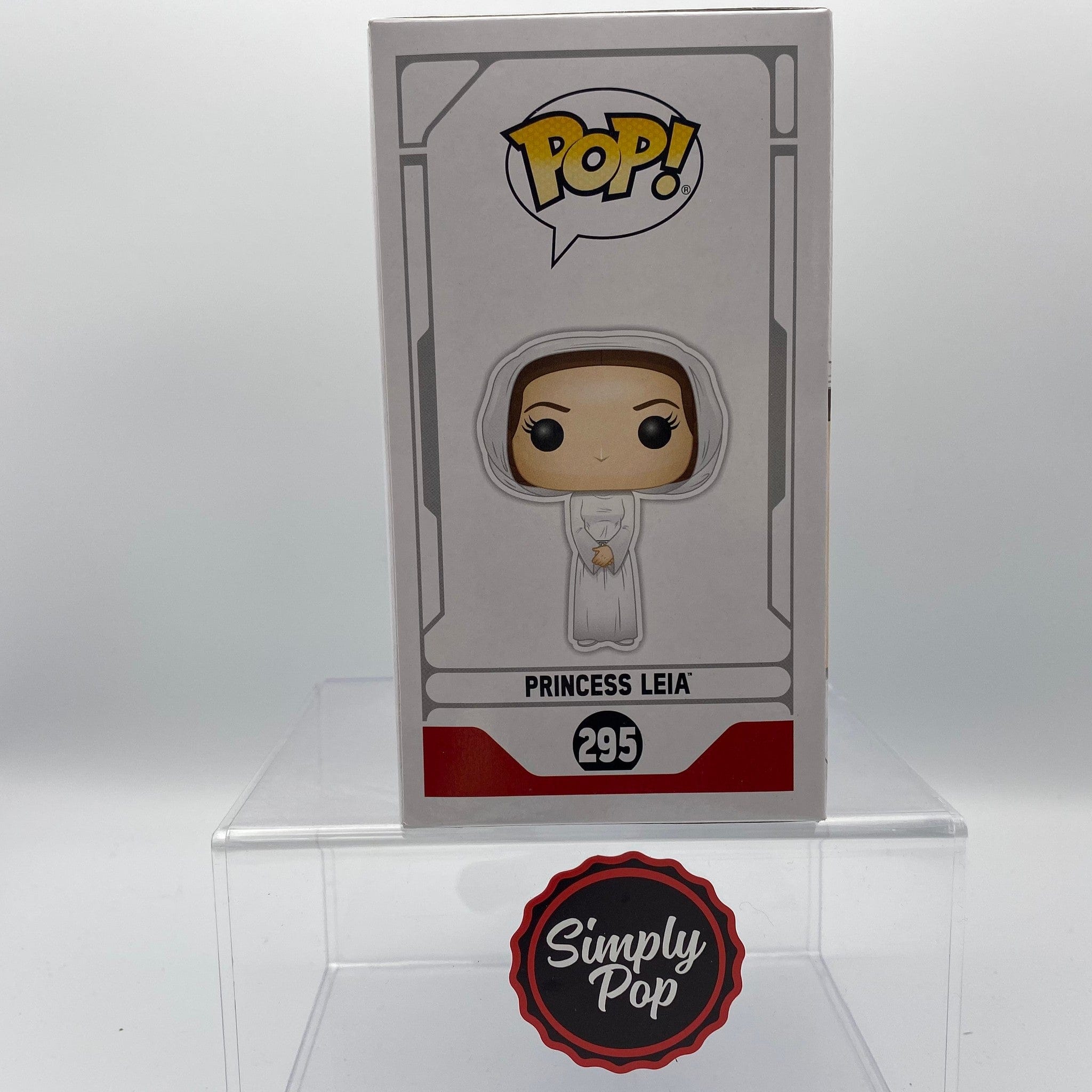 Funko Pop Princess Leia (Gold Chrome) #295 2019 Galactic Convention Exclusive