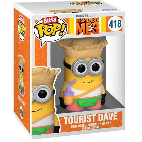 Funko Pop! Bitty Minions Pajama Bob and Tourist Dave Mini - Figure 2 - Pack