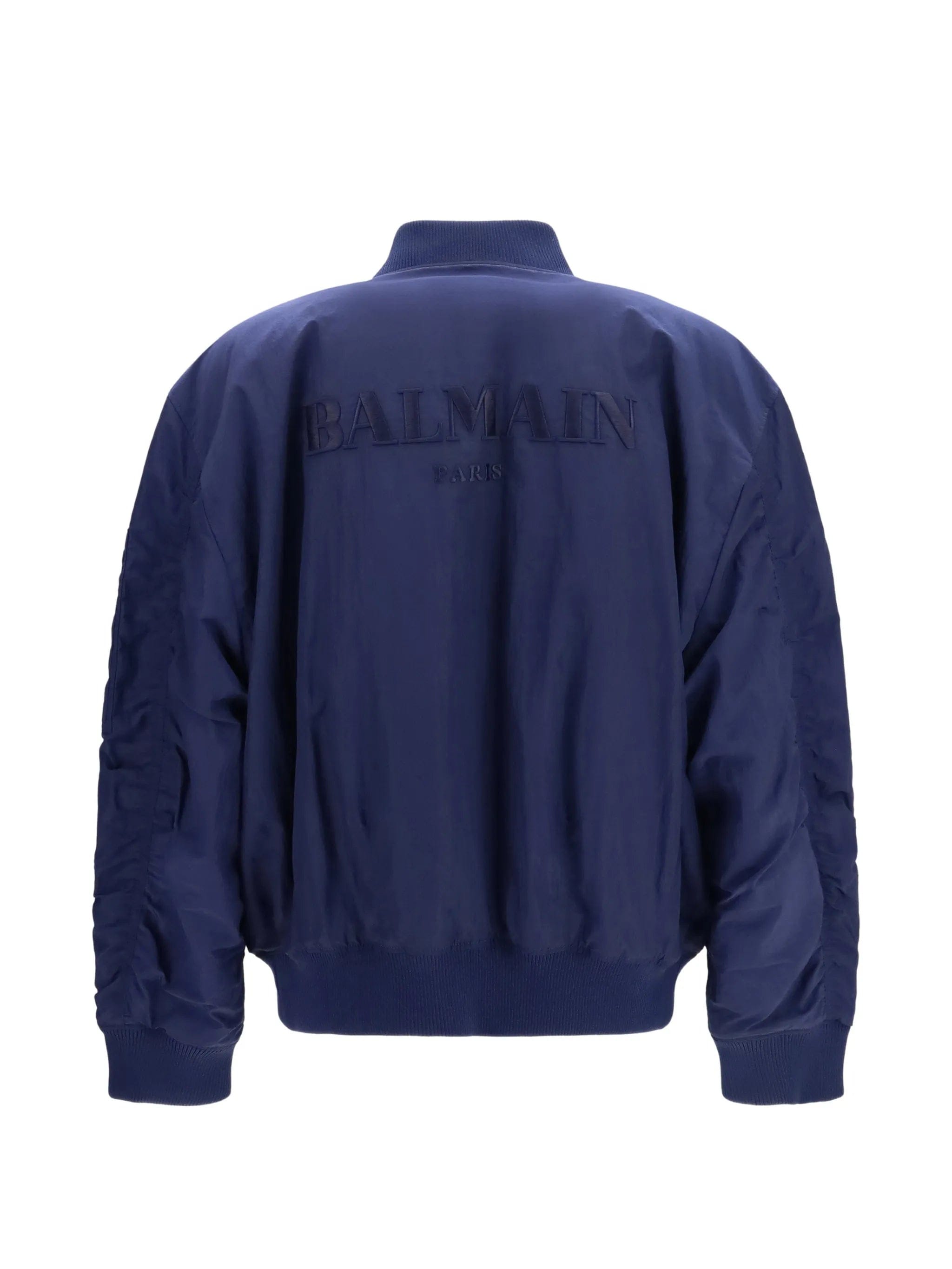 Balmain logo - embroidered bomber jacket