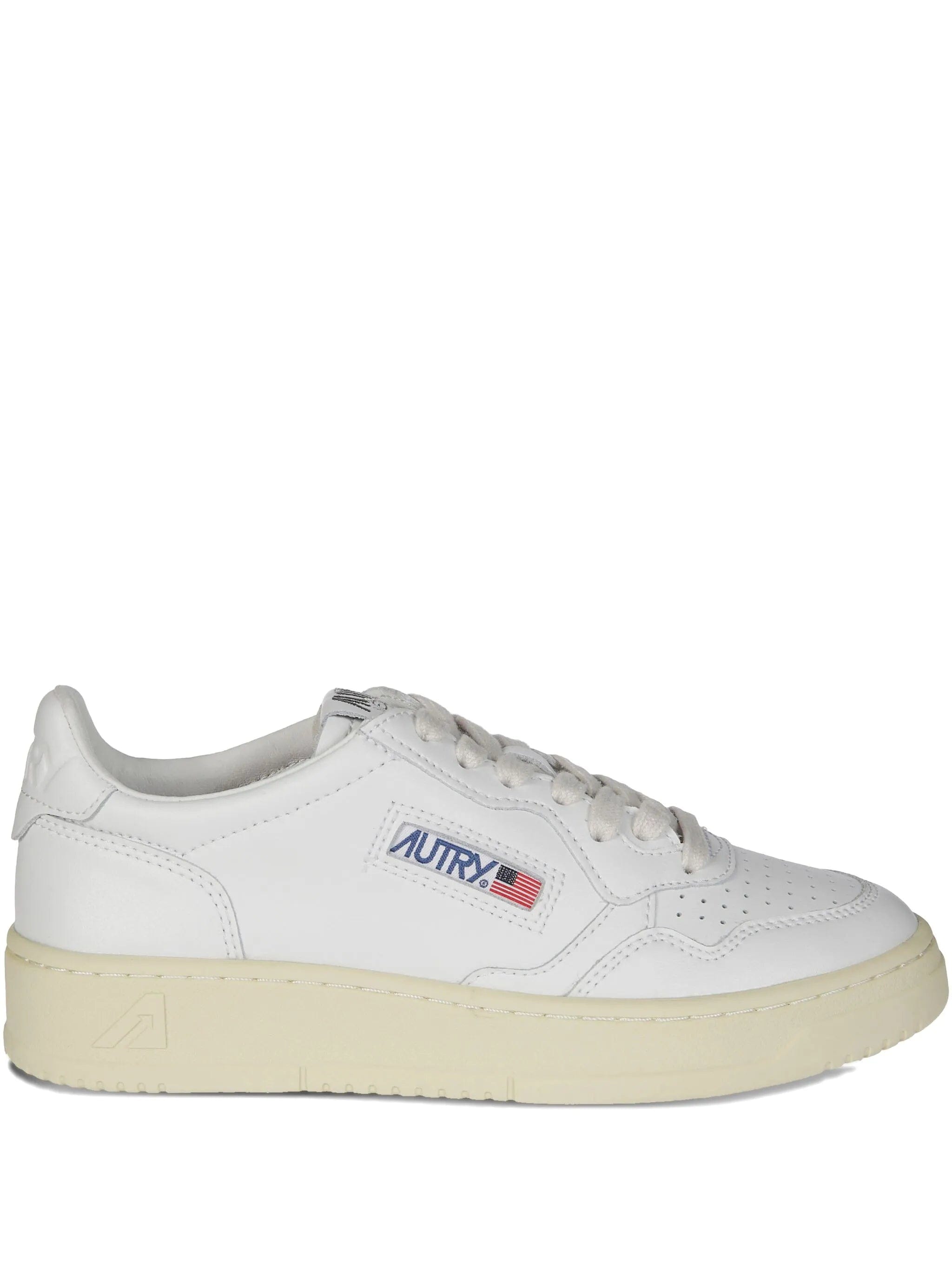 Autry Medalist Low perforated leather sneakers