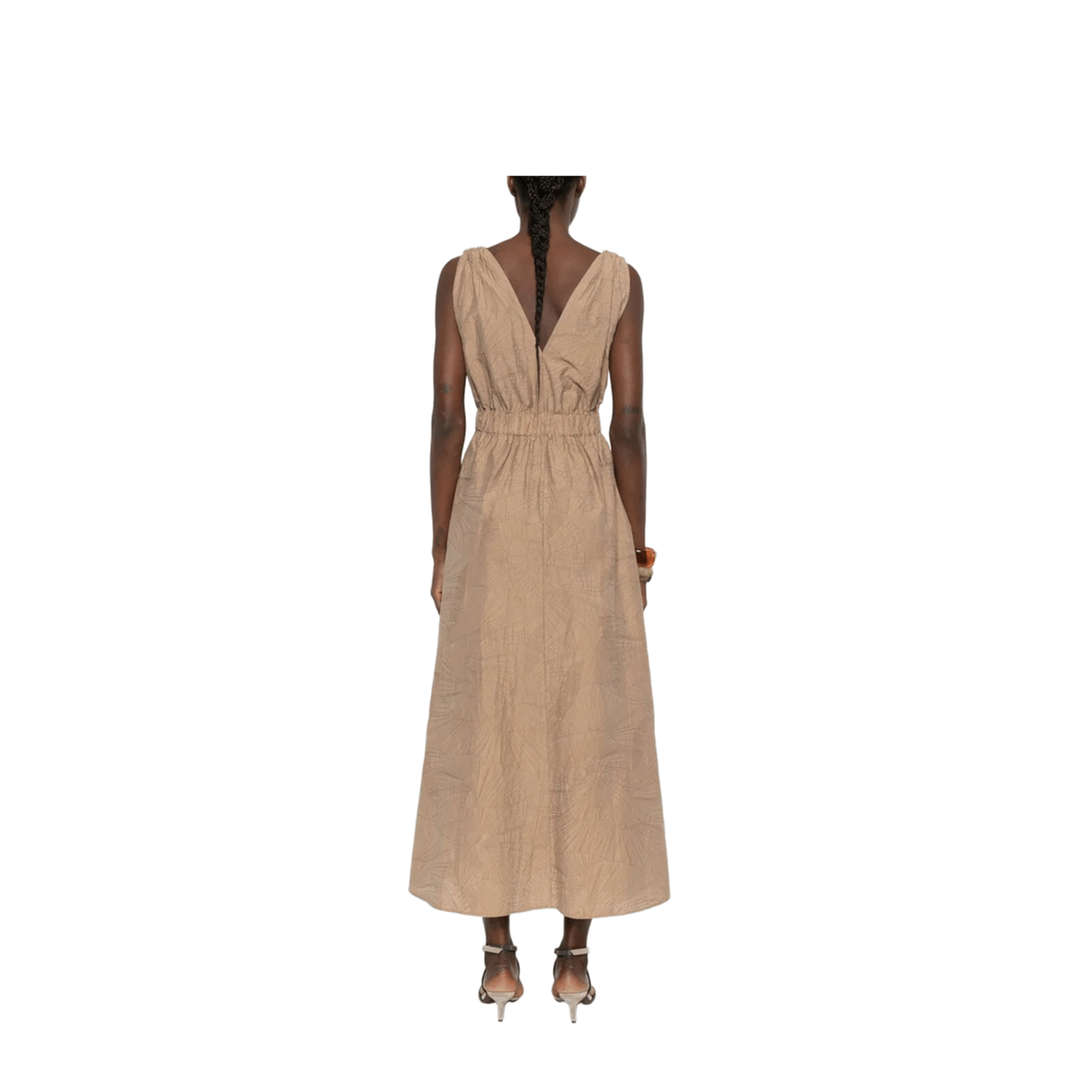 Brunello Cucinelli Midi Dress With Floral Motif