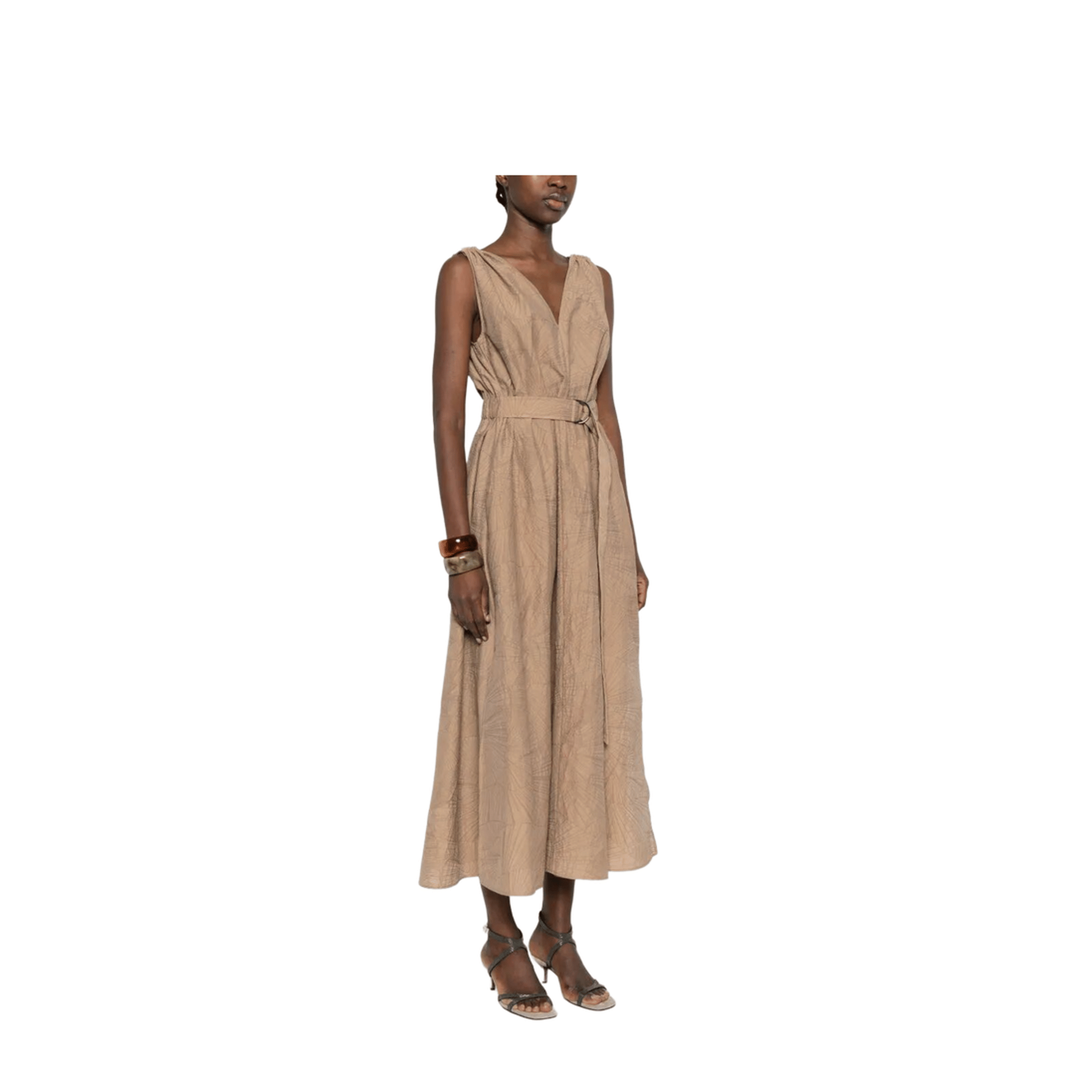 Brunello Cucinelli Midi Dress With Floral Motif