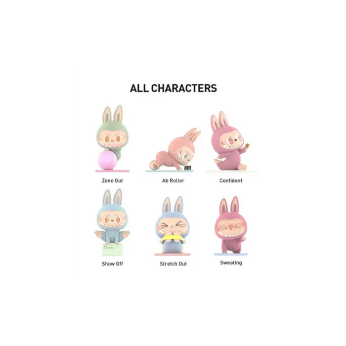 Labubu Pop Mart Labubu The Monsters Lazy Yoga Series Figures Sealed Case (10 Blind Boxes)