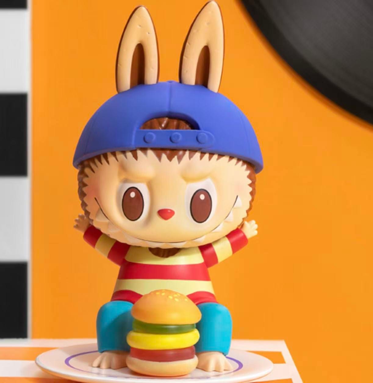 Labubu Zimomo Donut Burger Figurine