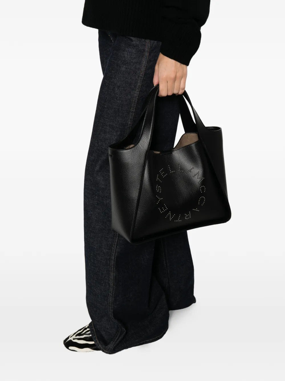 Stella Mccartney Women Leather Tote Bag With Logo Detail