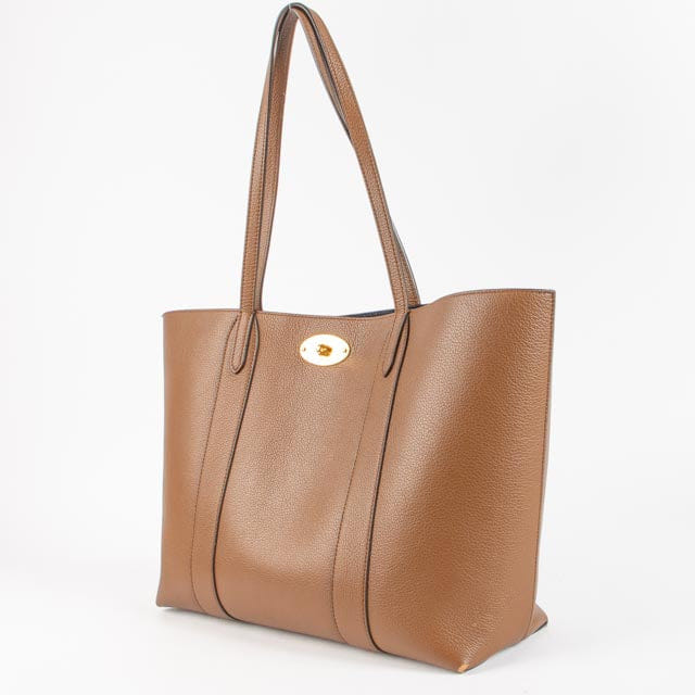 Mulberry Oak/Oxford Blue Small Classic Grain Bayswater Tote Bag