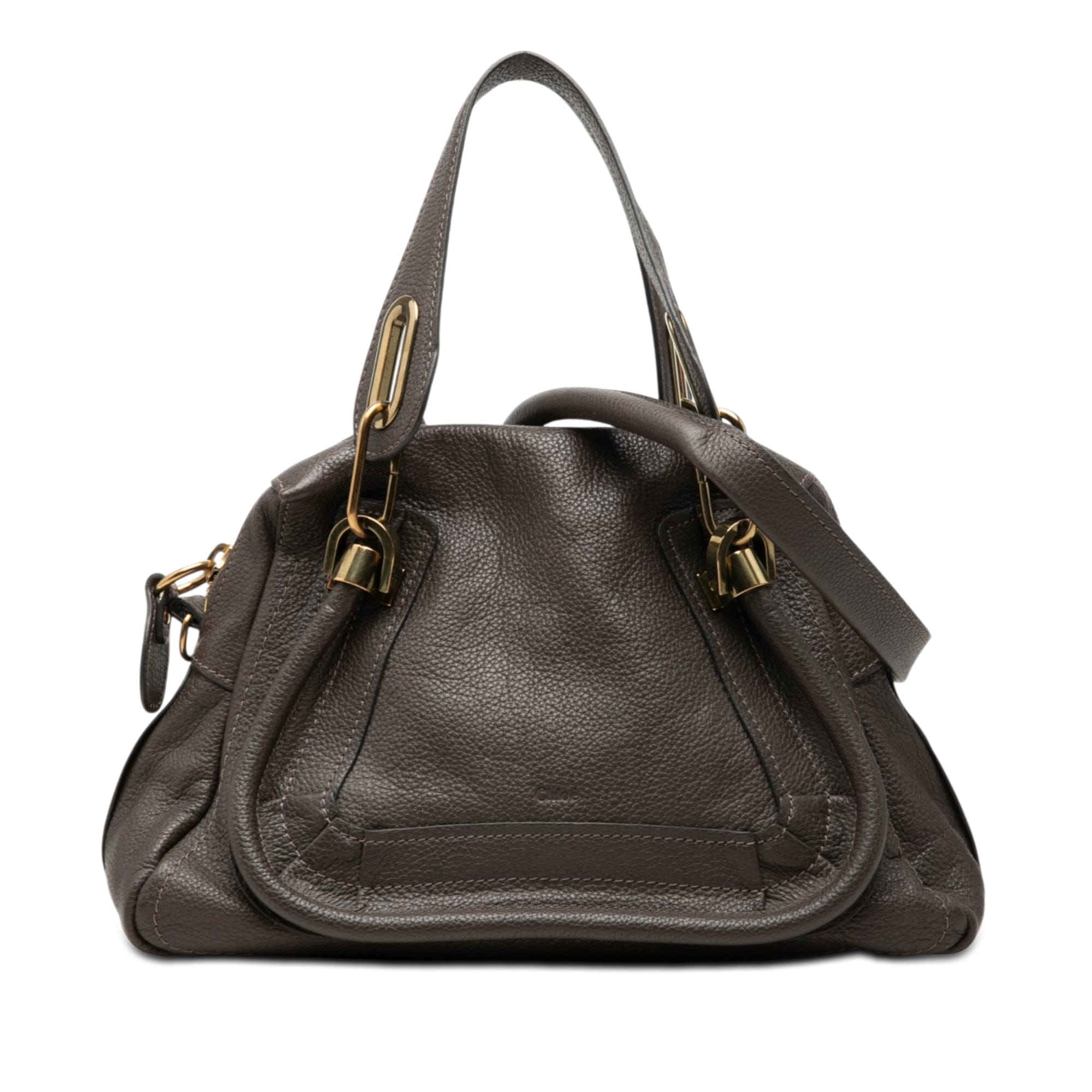 Chloé Small Pebbled Leather Paraty Satchel