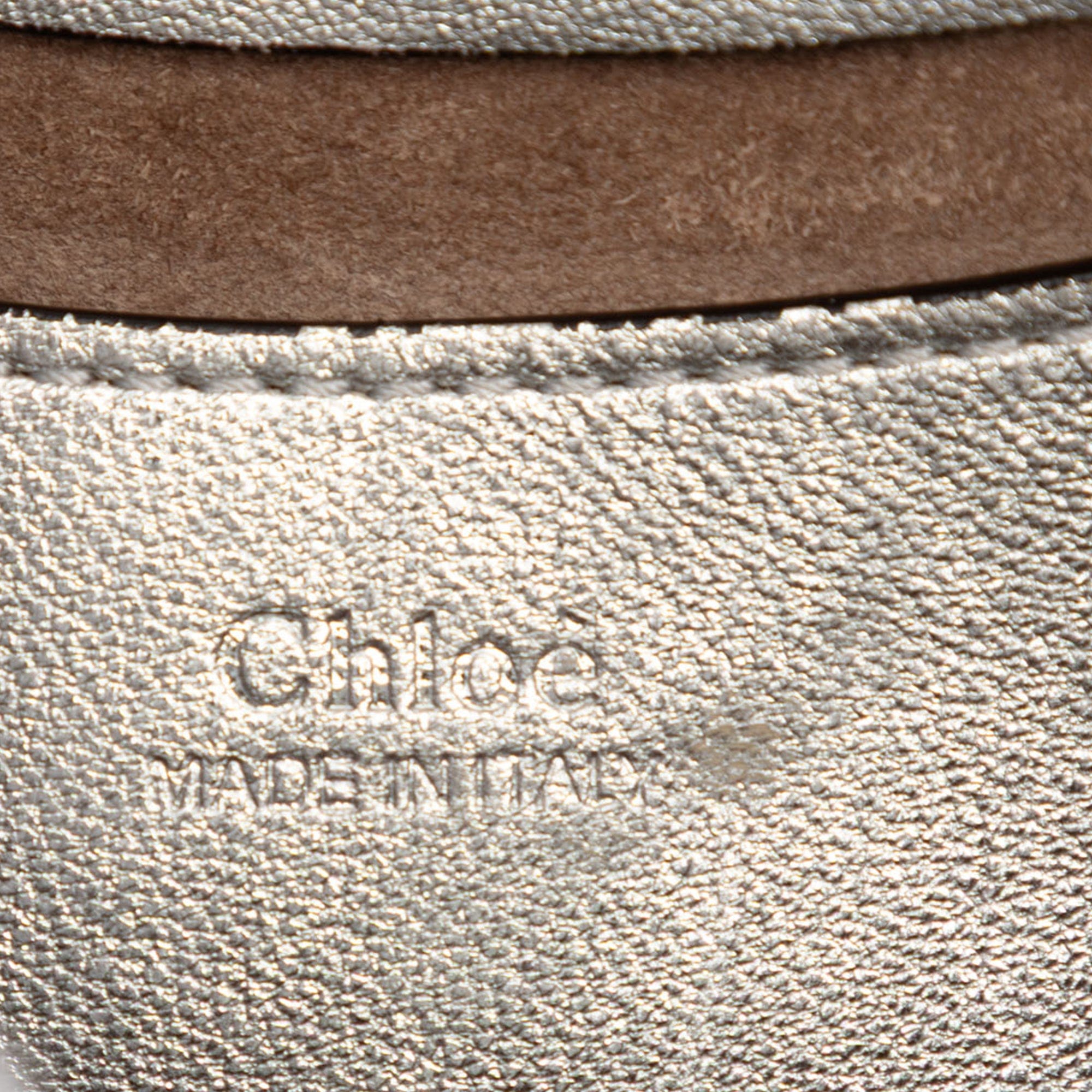 Chloé Small Metallic Leather Kiss Satchel