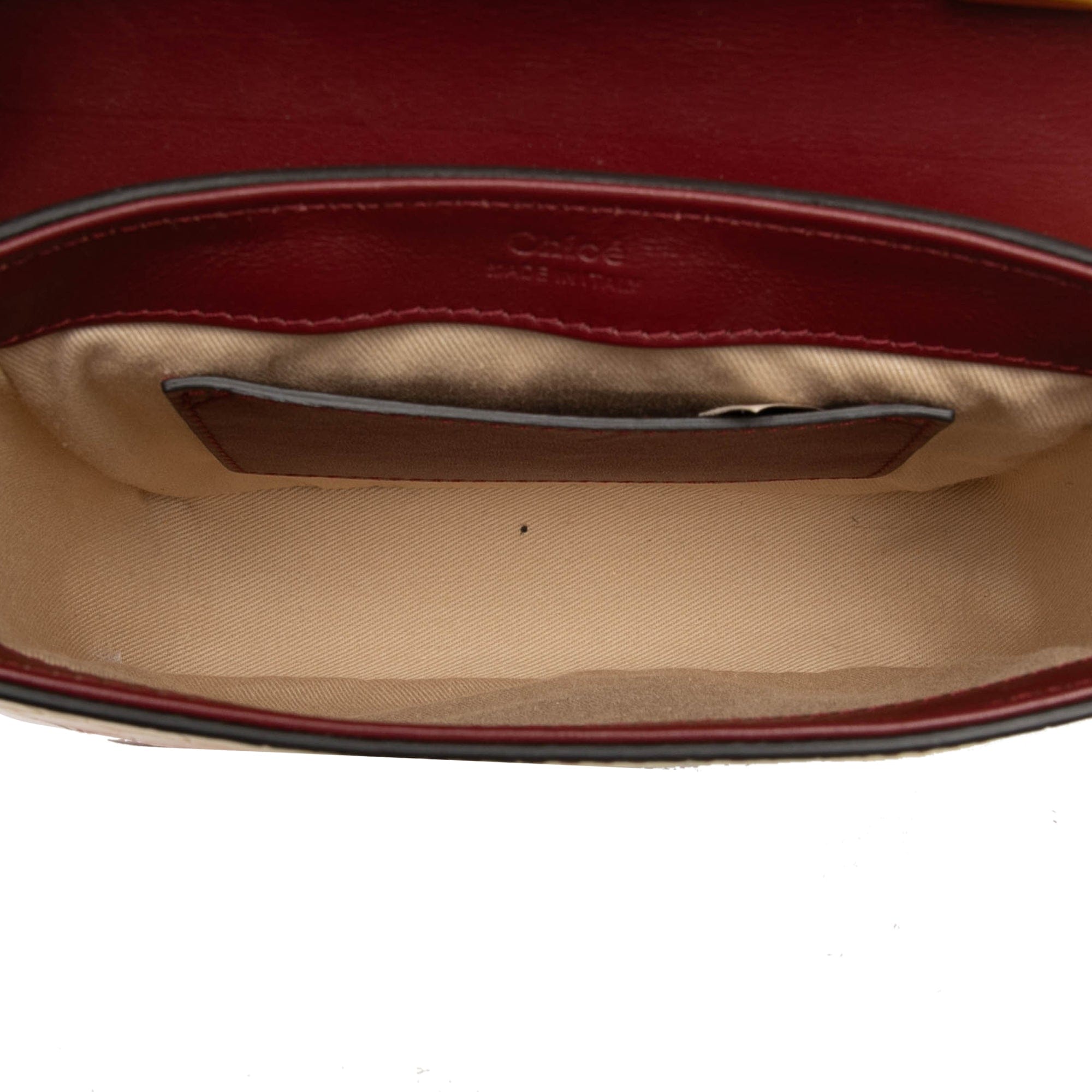 Chloé Mini Ombre Croc Embossed Leather C Satchel