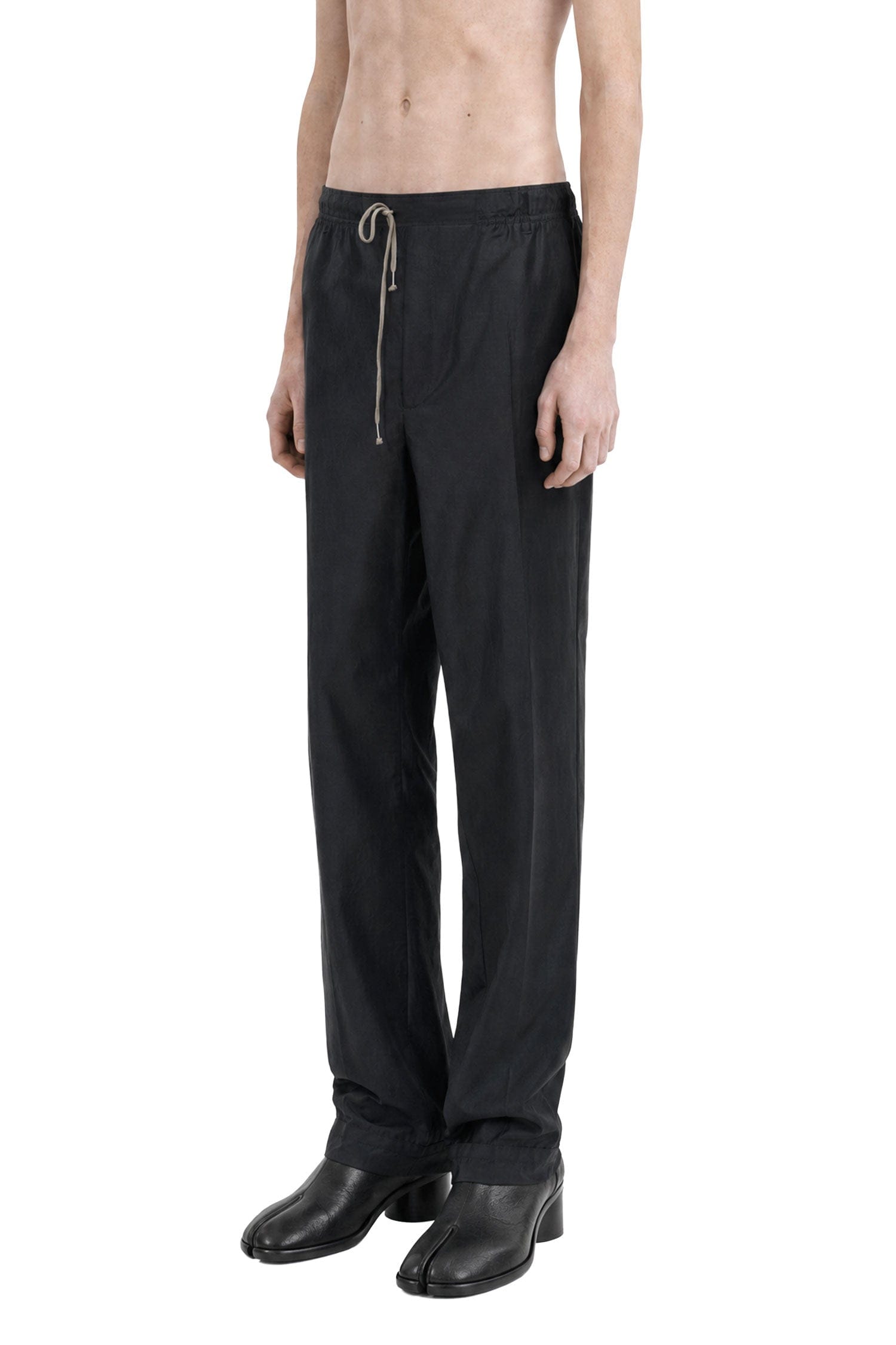 Maison Margiela Cotton Nylon Silk Drawstring Trousers