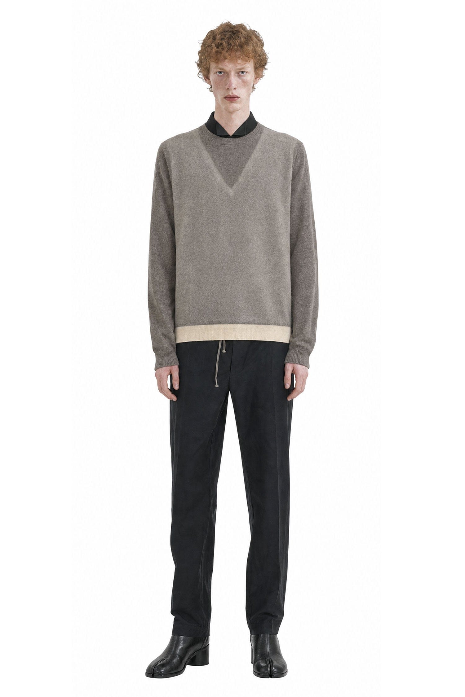 Maison Margiela Cotton Nylon Silk Drawstring Trousers