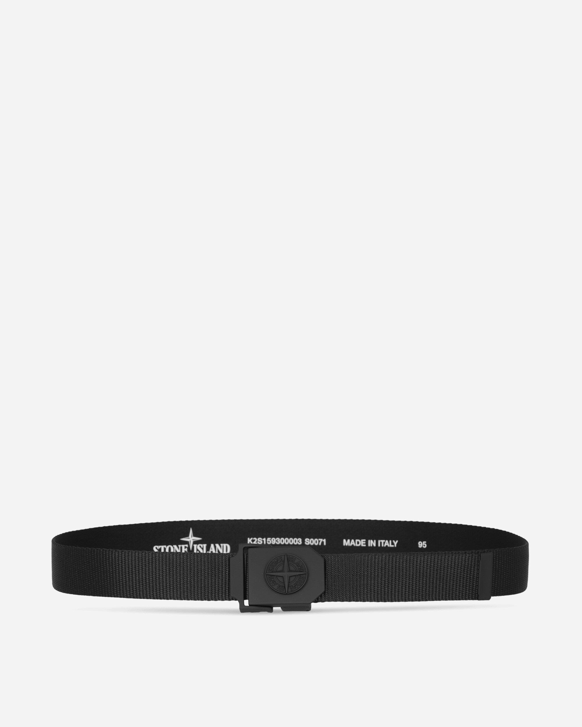 Stone Island Nylon Tape Belt Black