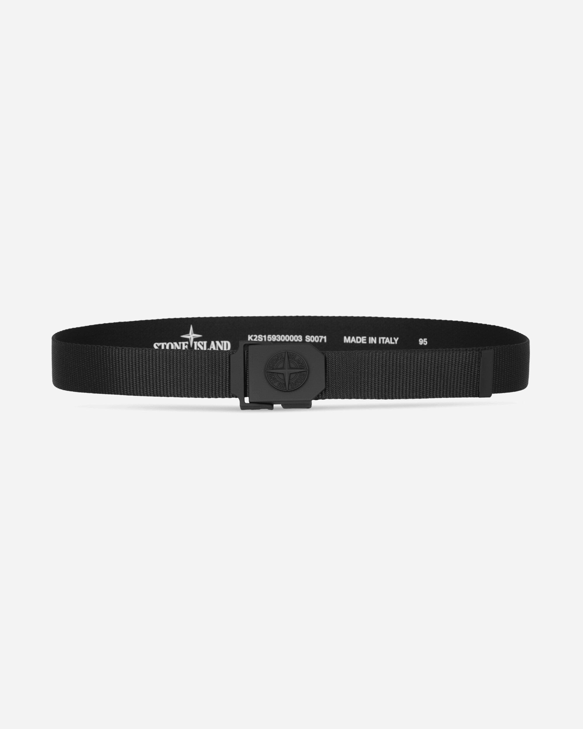 Stone Island Nylon Tape Belt Black