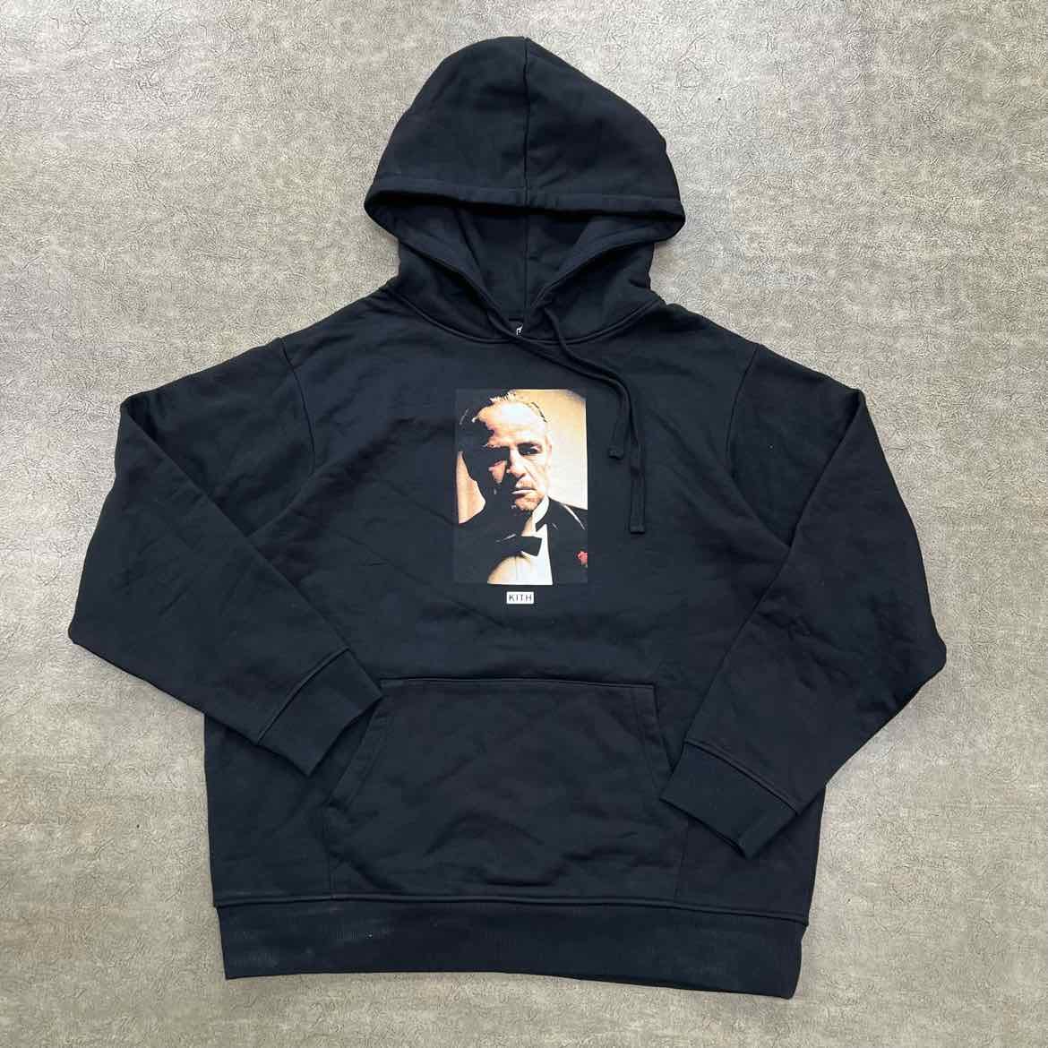 Kith Hoodie GODFATHER Black New Size XXL