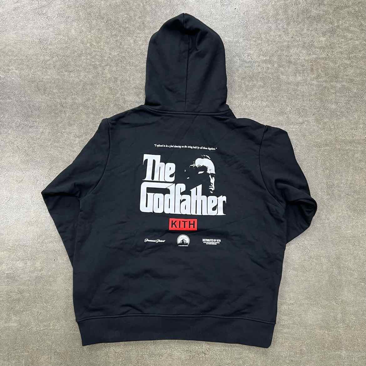 Kith Hoodie GODFATHER Black New Size XXL