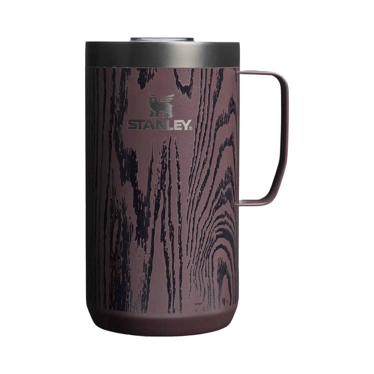 Stanley Cheers and Cheer Stay - Hot Camp Mug (24 oz) Redwood Woodgrain