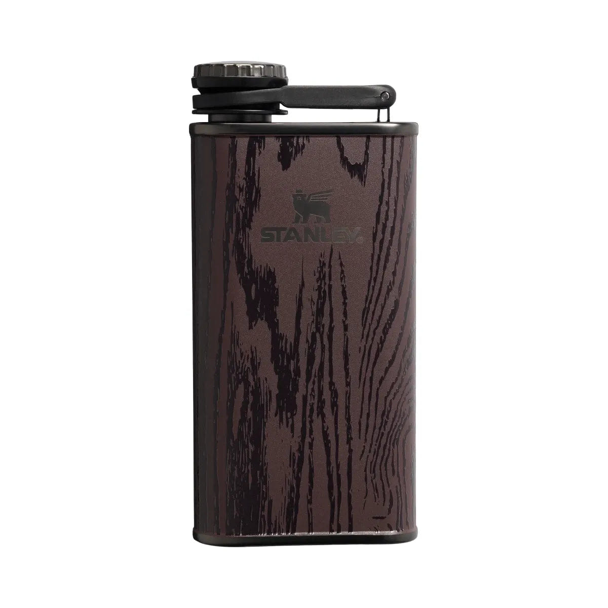 Stanley Cheers and Cheer Easy Fill Flask (8 oz) Redwood Woodgrain