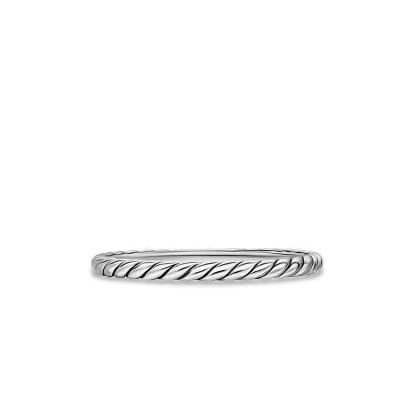 David Yurman Cable Band Ring in Sterling Silver, 1.7 mm, Size 7
