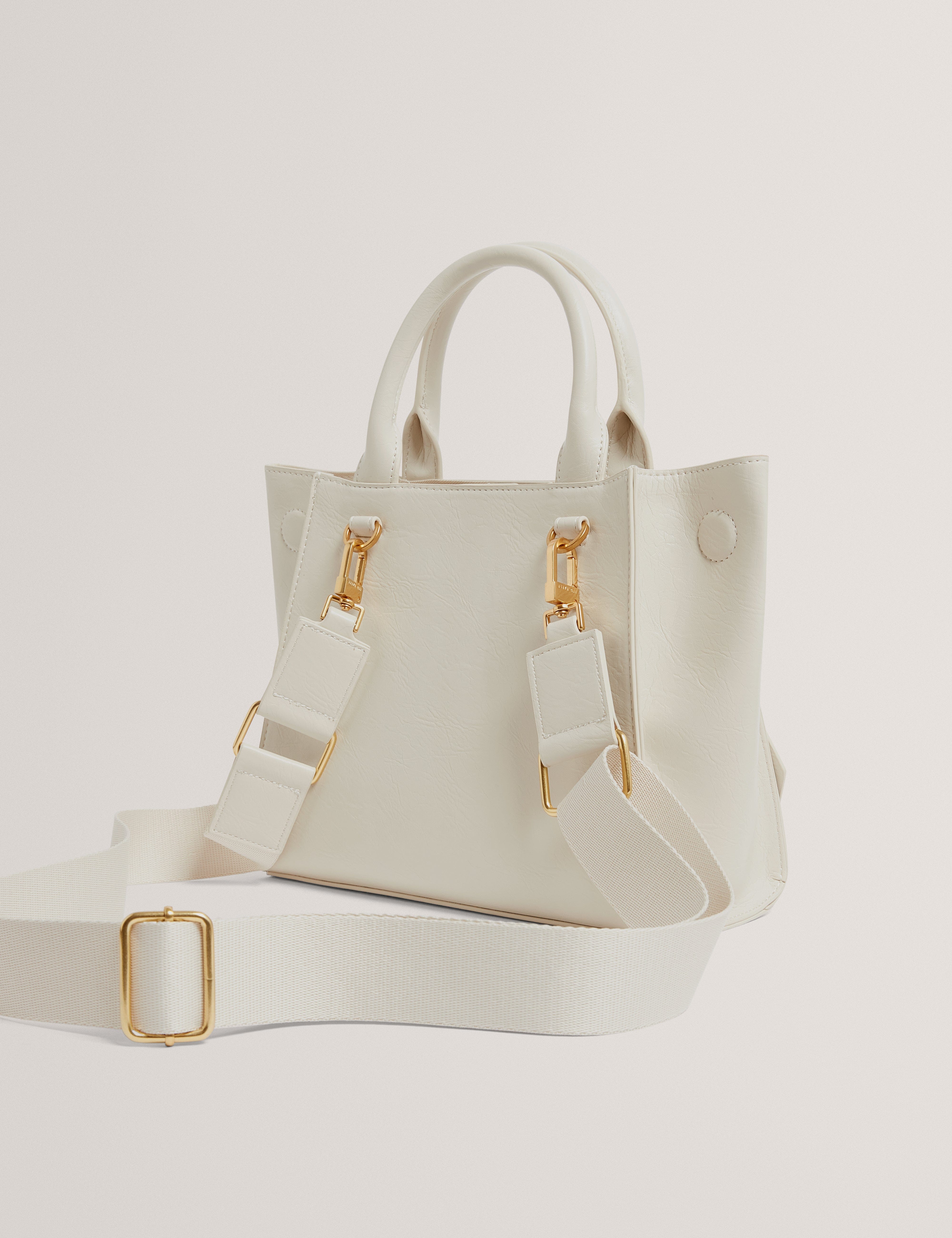 Knot Saniee Knot Bow Medium Tote Bag Ivory