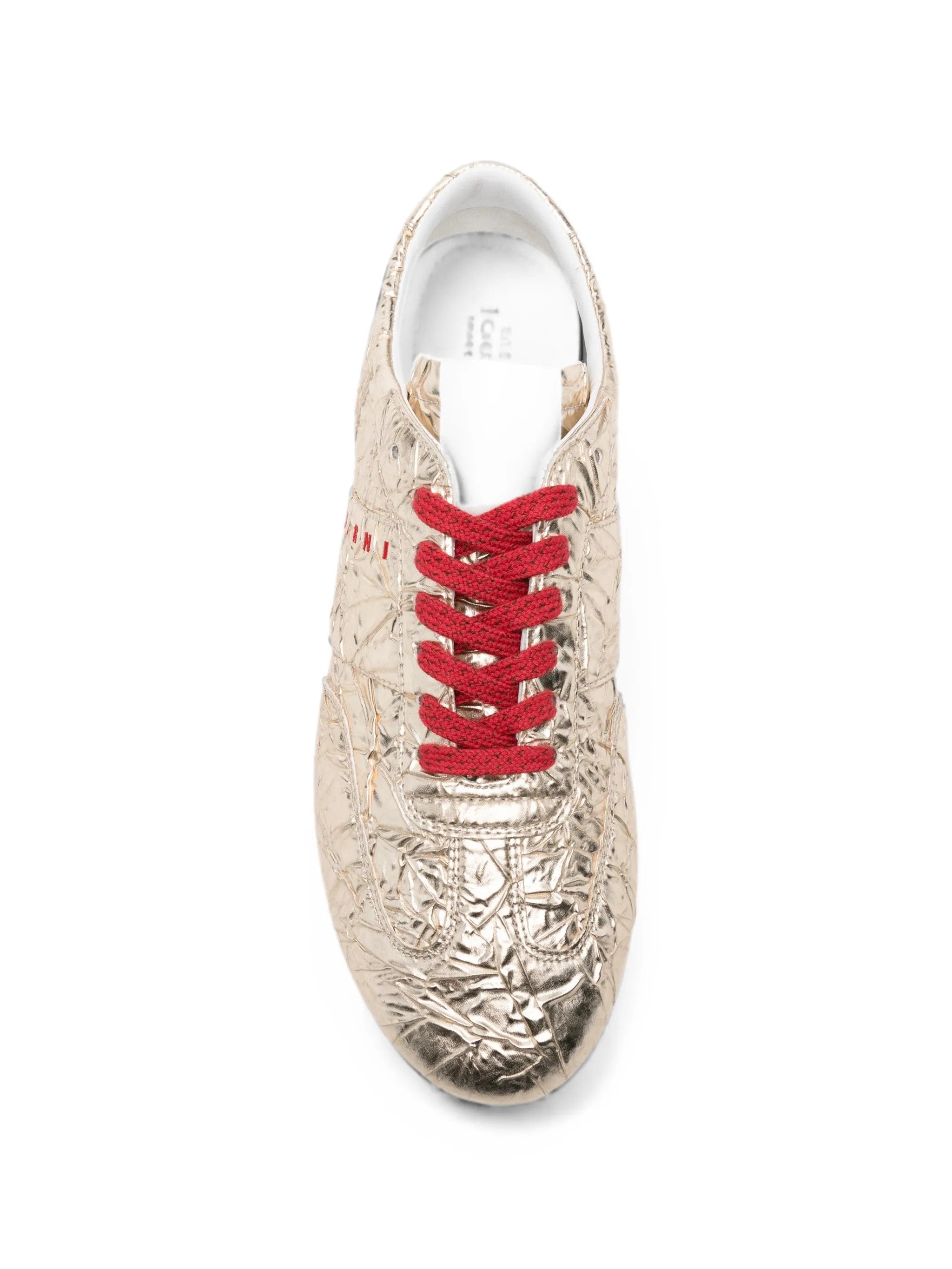 Marni crinkled - finish logo - print sneakers