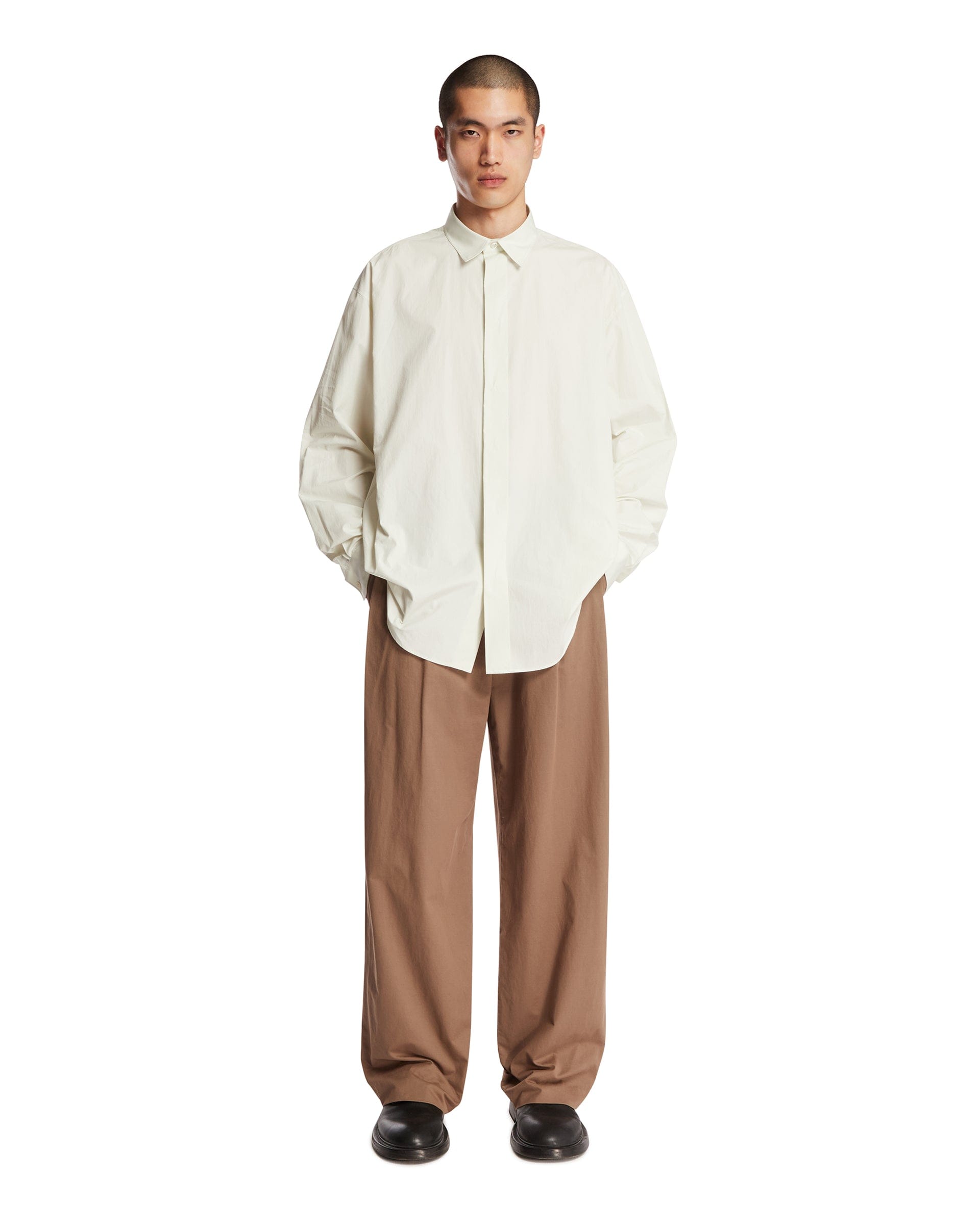 THE ROW Camicia in Cotone Nilo Verde