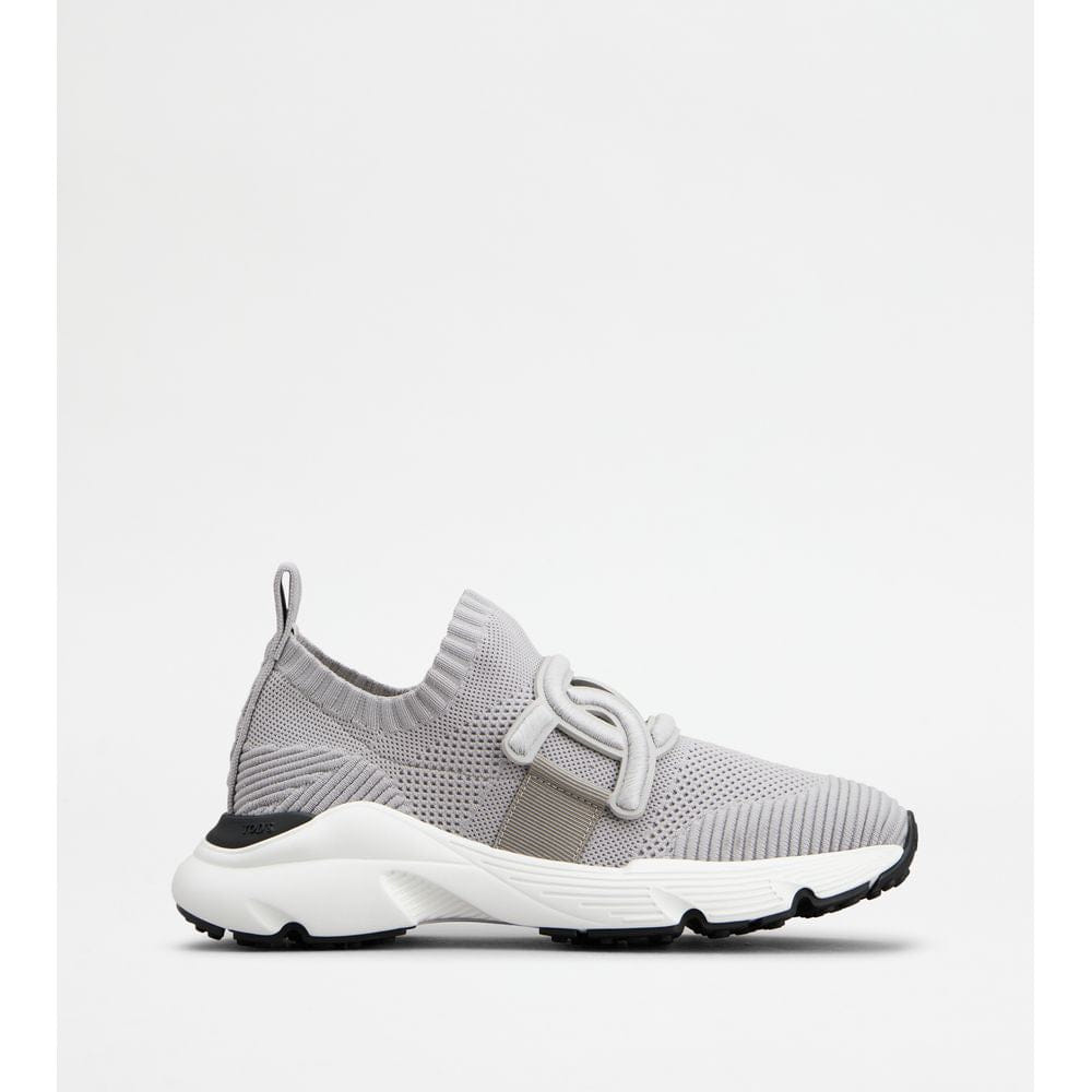 Tod's Tods Kate Slip - On Sneakers In Fabric Grey Womens