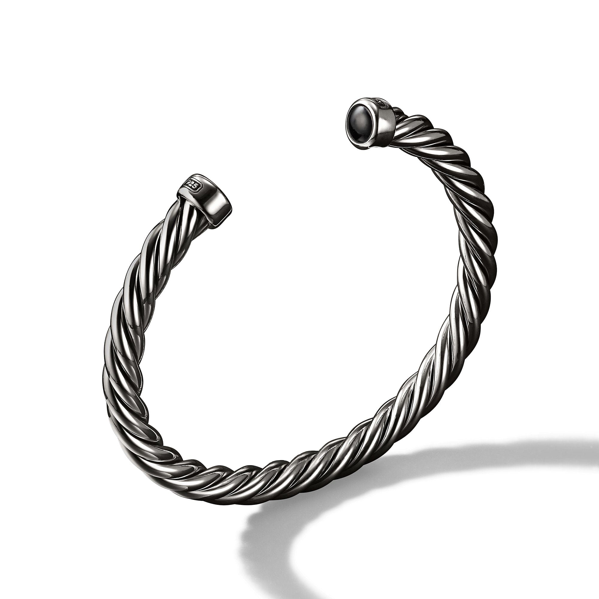David Yurman Cuff Bracelet with Black Onyx - B15829MSSBBOM