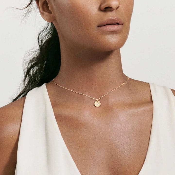 David Yurman Initial Pendant in 18K Yellow Gold - N08792 88ADI18