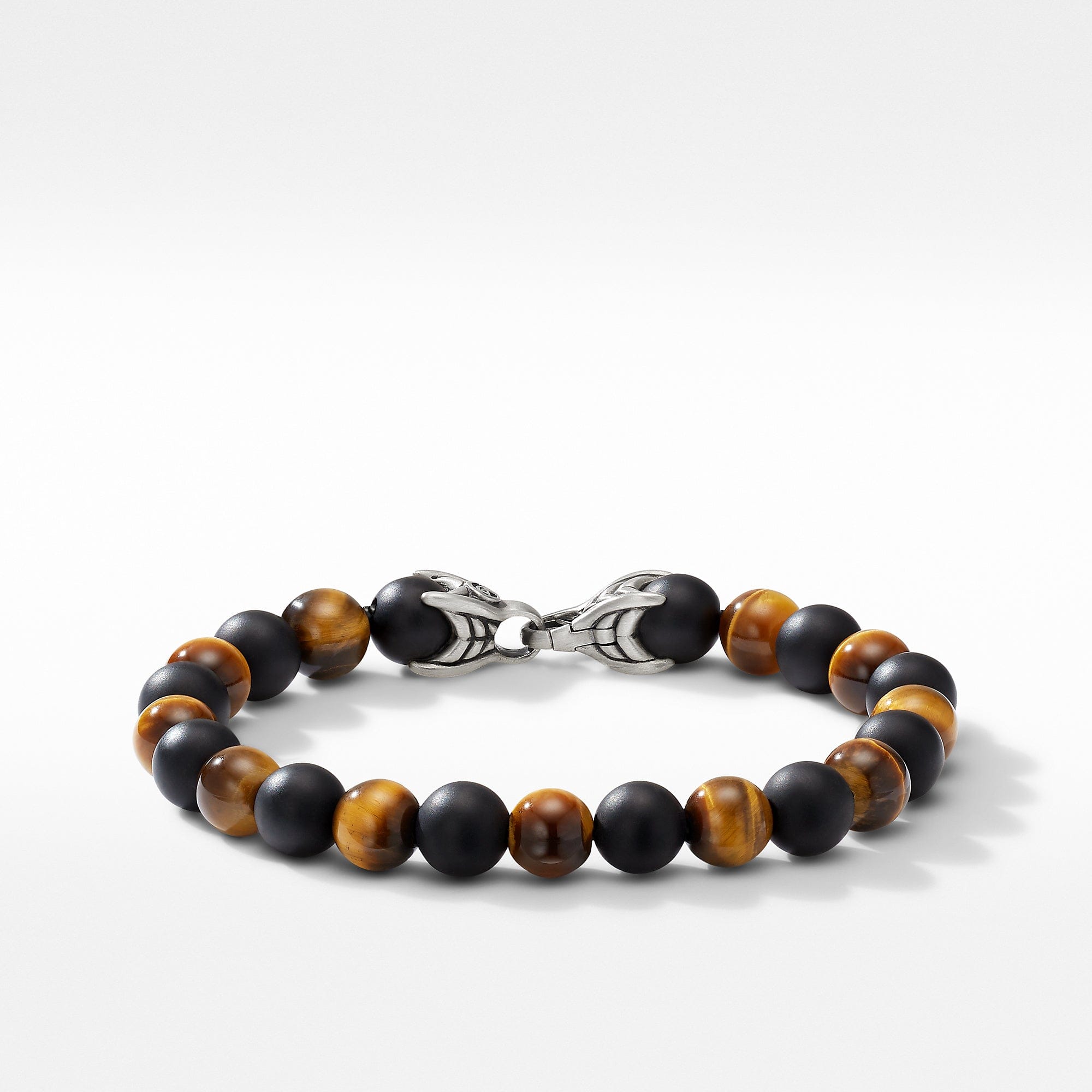 David Yurman Spiritual Beads Bracelet with Tiger's Eye and Black Onyx - B25412MSSBTEBO - 192740921575