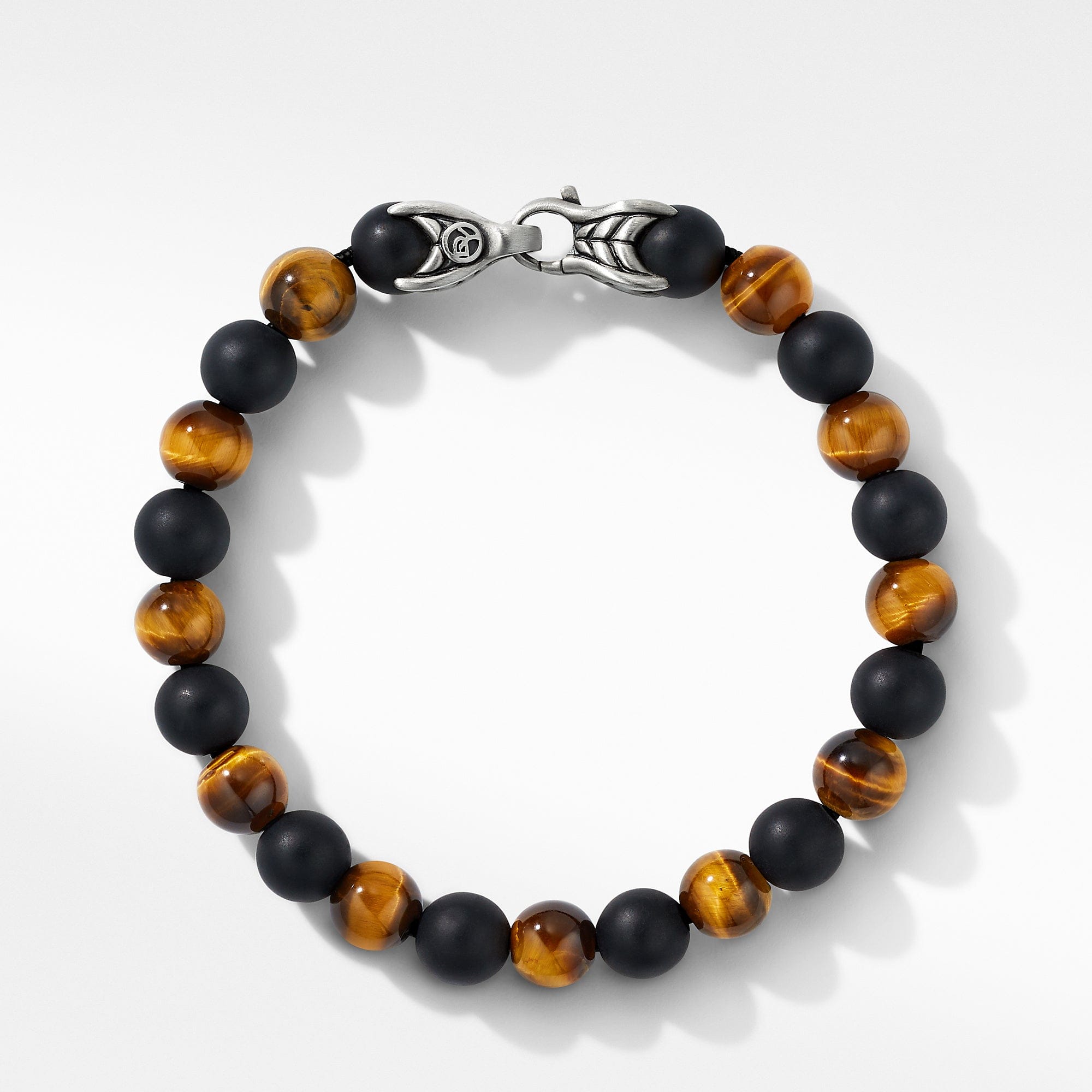 David Yurman Spiritual Beads Bracelet with Tiger's Eye and Black Onyx - B25412MSSBTEBO - 192740921575