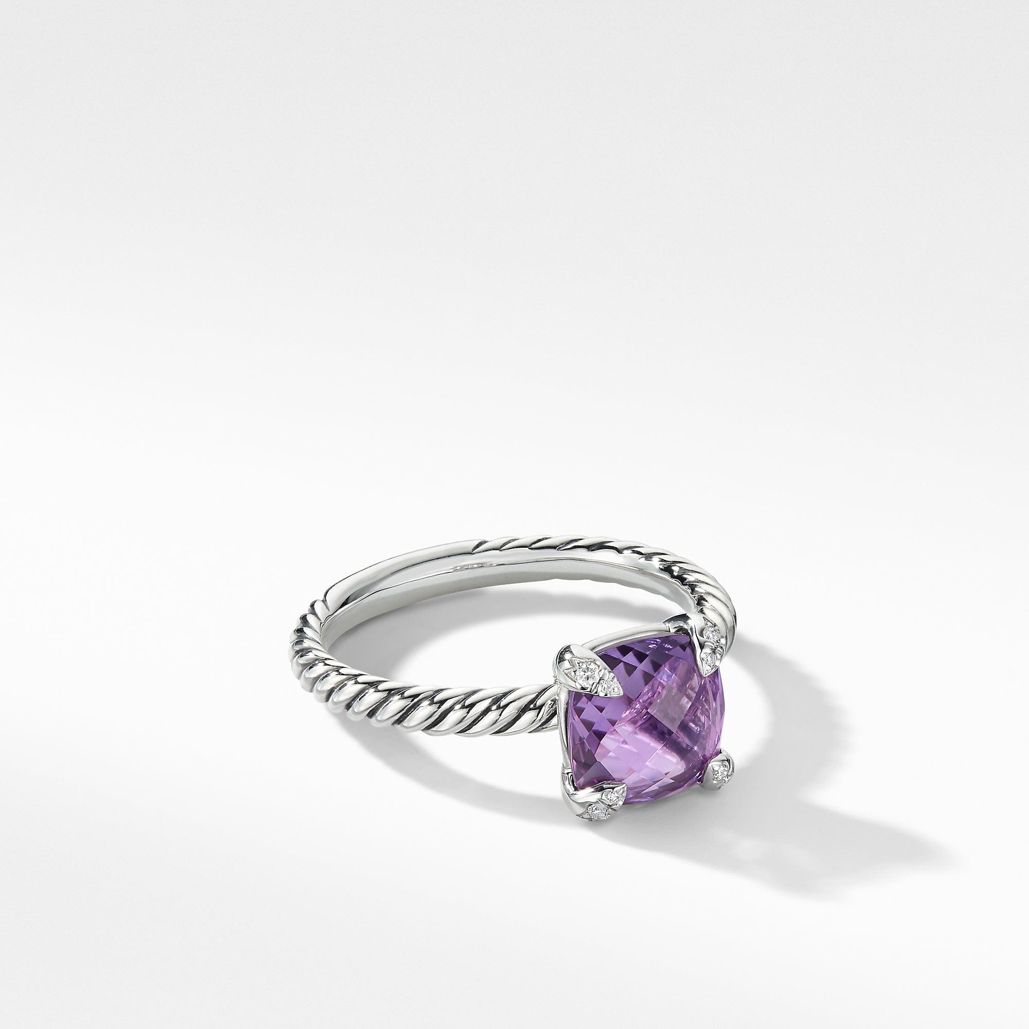 David Yurman Chatelaine Amethyst Ring in Sterling Silver - R16329DSSAAMDI7