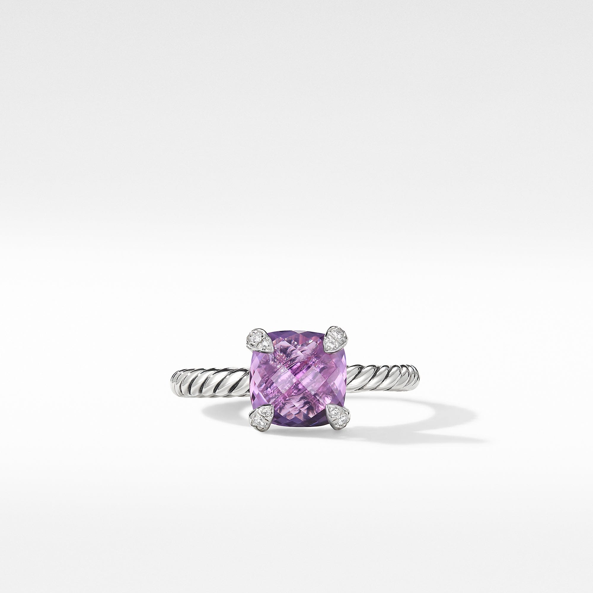 David Yurman Chatelaine Amethyst Ring in Sterling Silver - R16329DSSAAMDI7