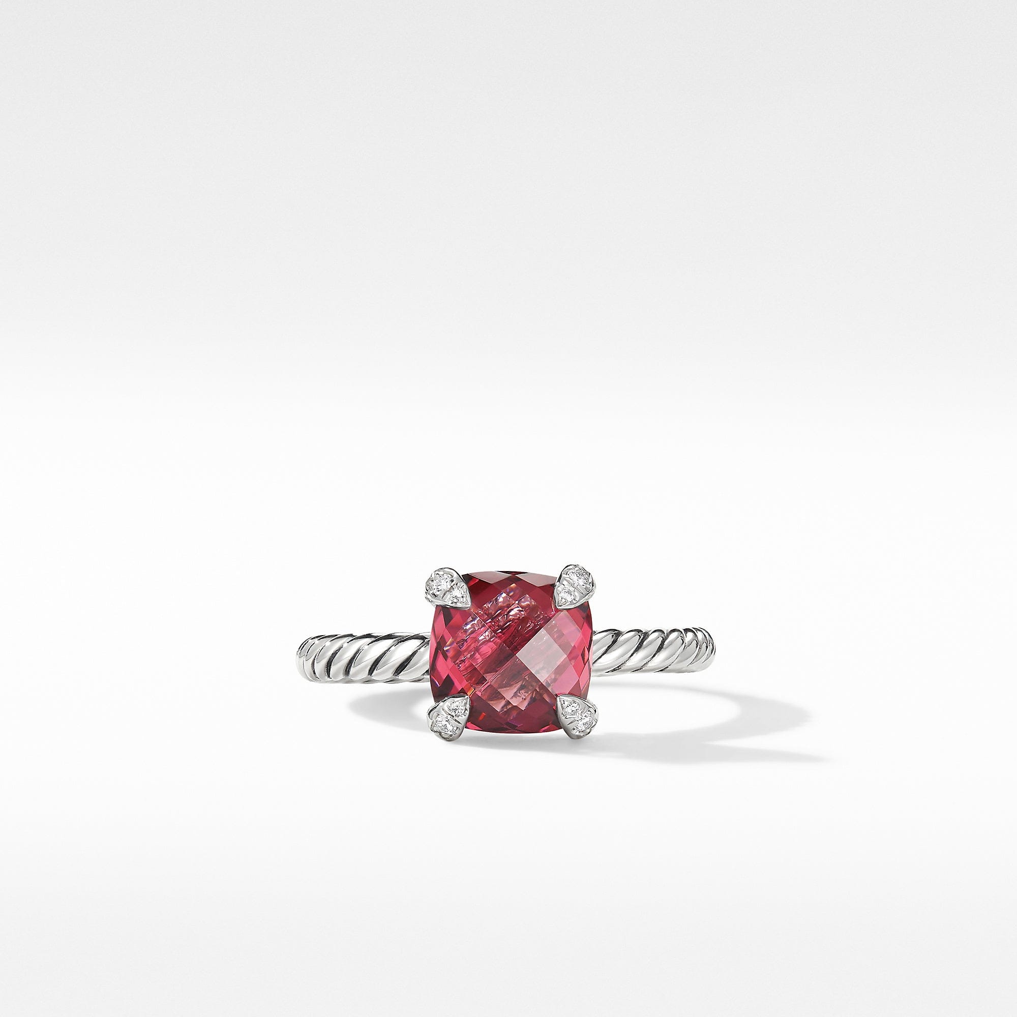 David Yurman Chatelaine Rhodolite Garnet Ring in Sterling Silver - R16329DSSARGDI7