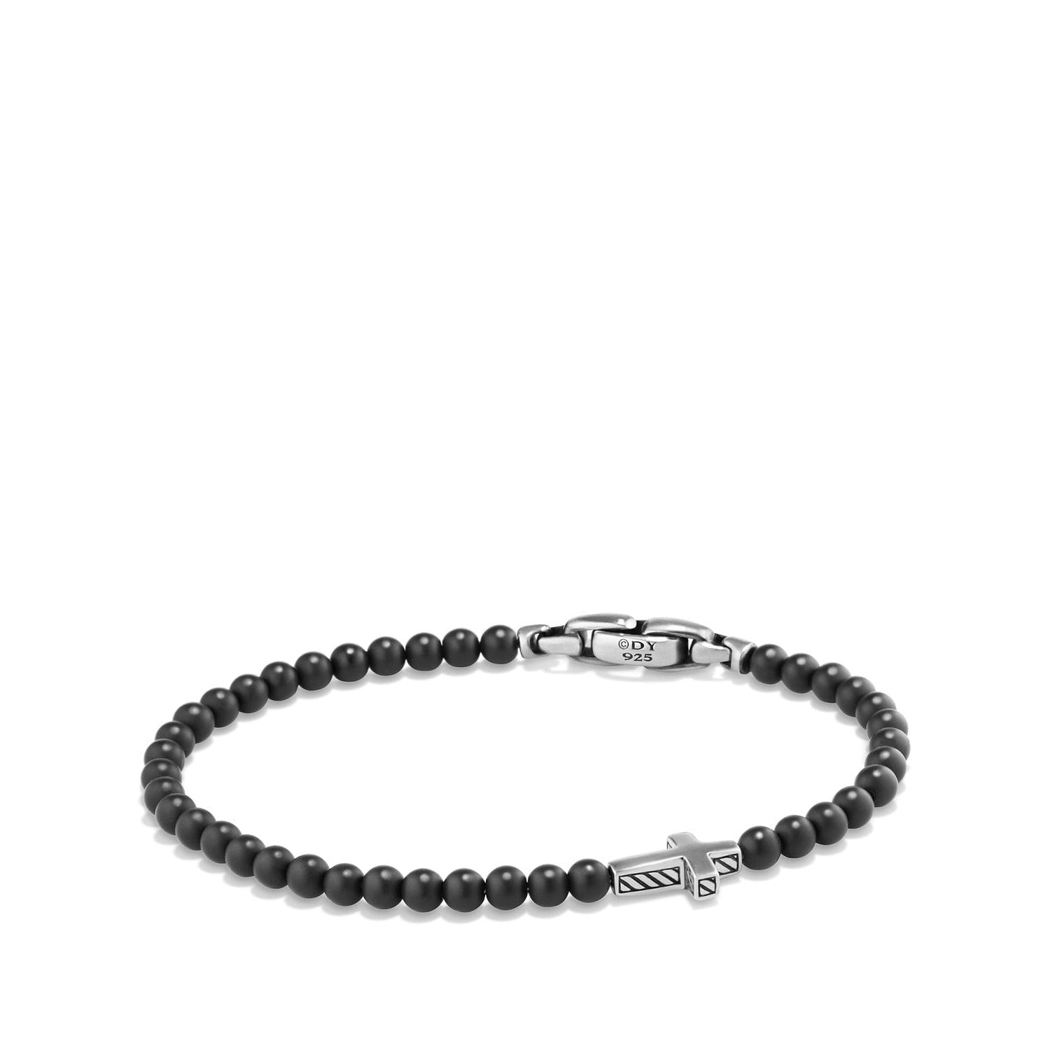 David Yurman Spiritual Beads Cross Station Bracelet with Black Onyx - B15911MSSBBO - 883932823097