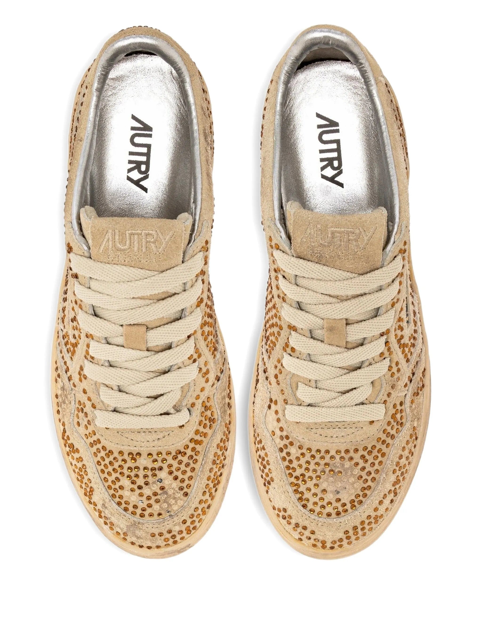 Autry Medalist low rhinestones sneakers