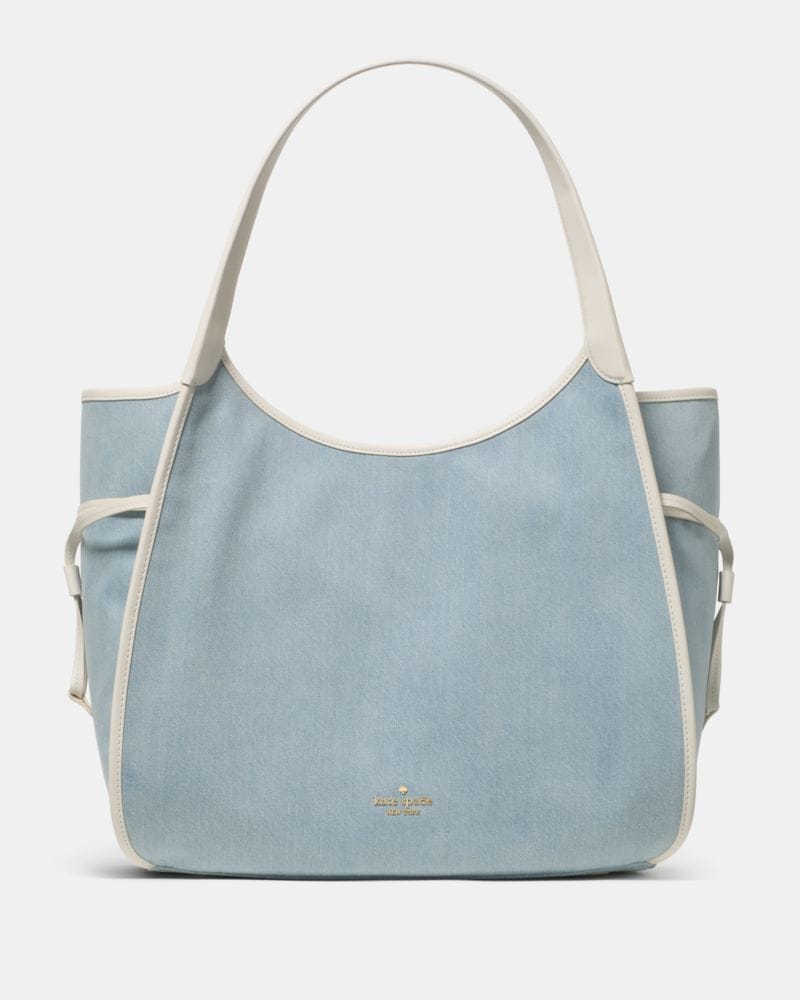 Kate Spade KateSpade Stash Denim Large Carryall Bag Blue Multicolor
