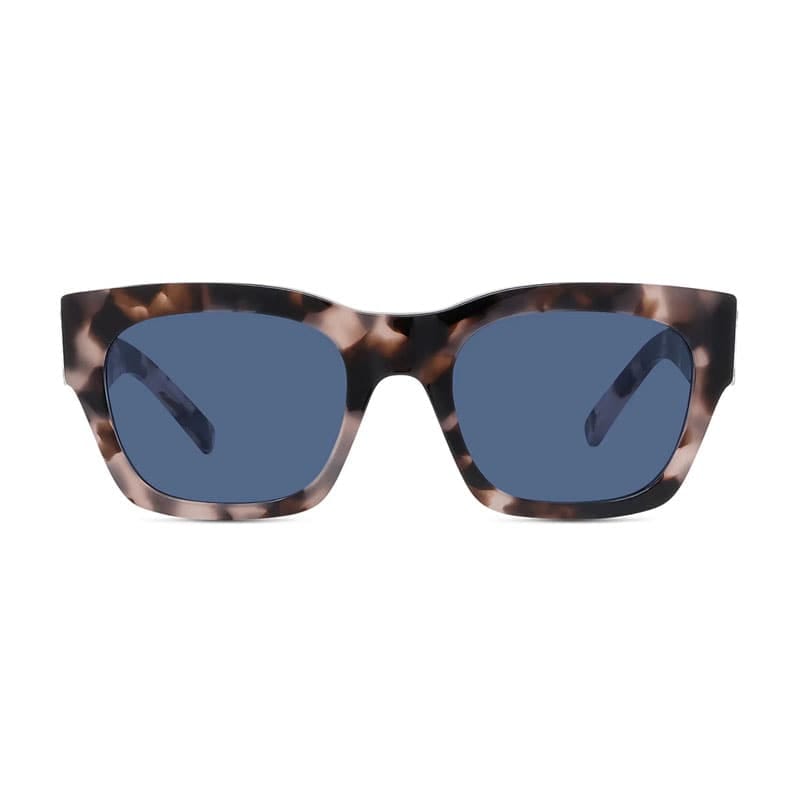 Givenchy Sunglasses Square Full Rim, Coloured Havana Frame And Blue Lens Gv40072I55V