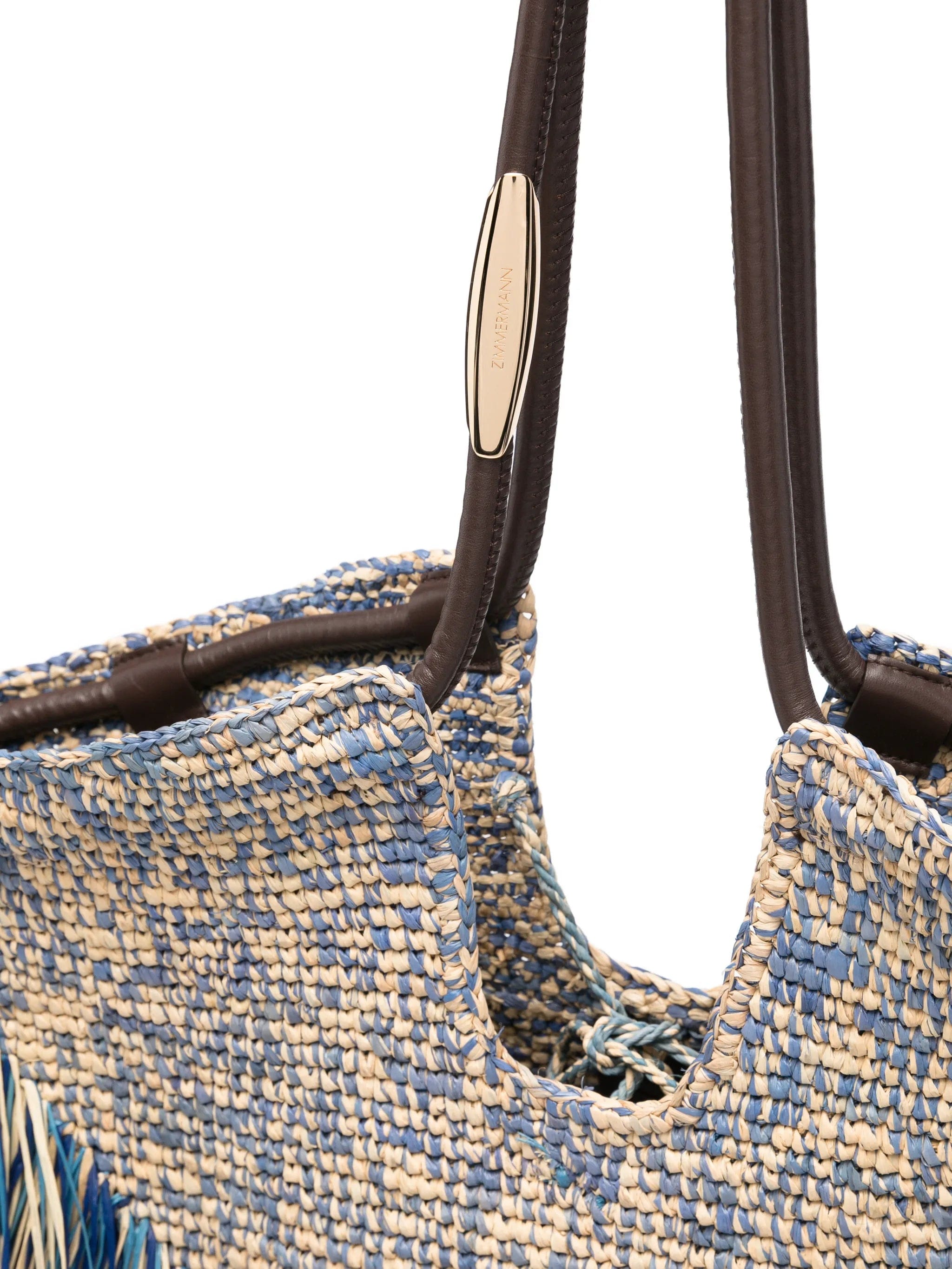 Zimmermann medium Goldentime fringed tote bag