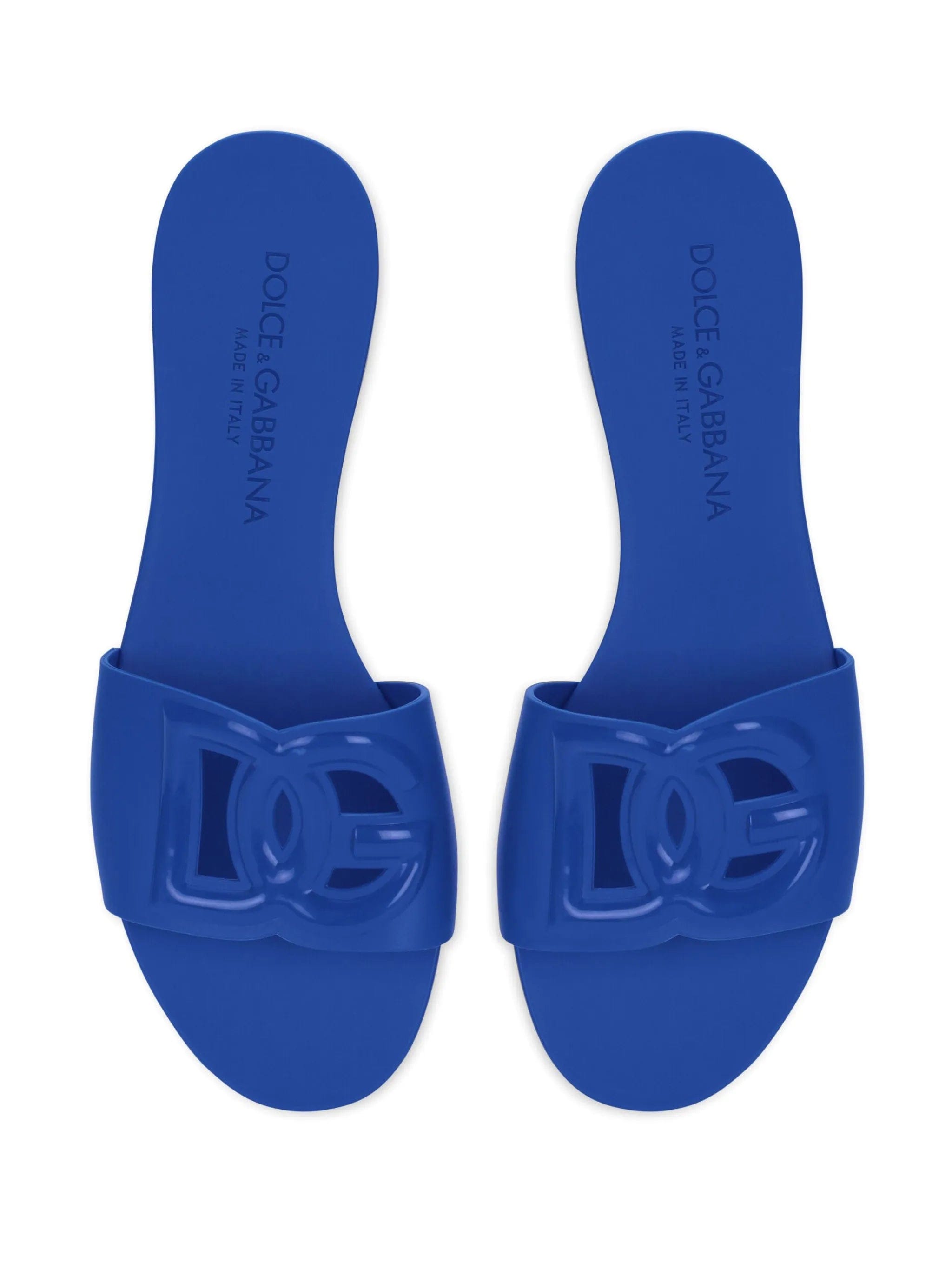 Dolce & Gabbana logo - lettering open - toe slides