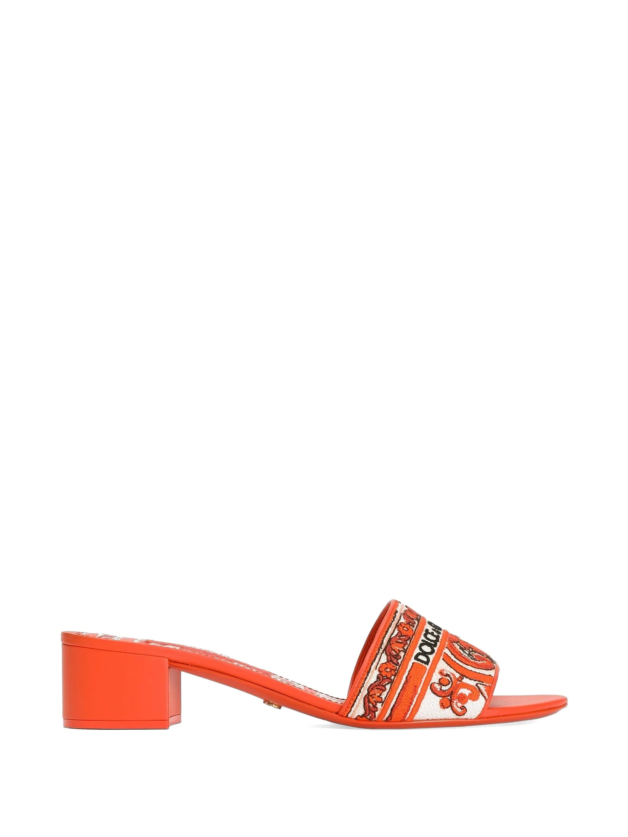 Dolce & Gabbana mules with majolica - embroidery