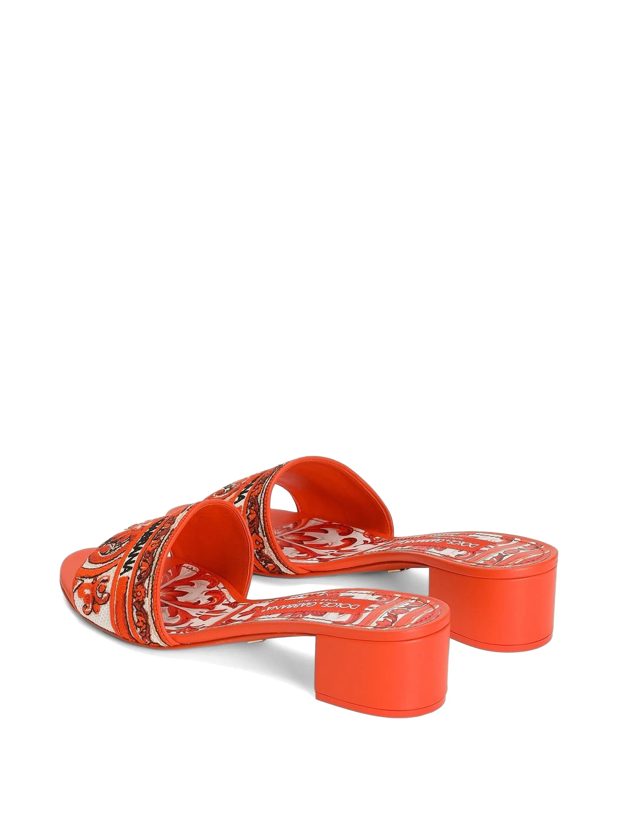 Dolce & Gabbana mules with majolica - embroidery
