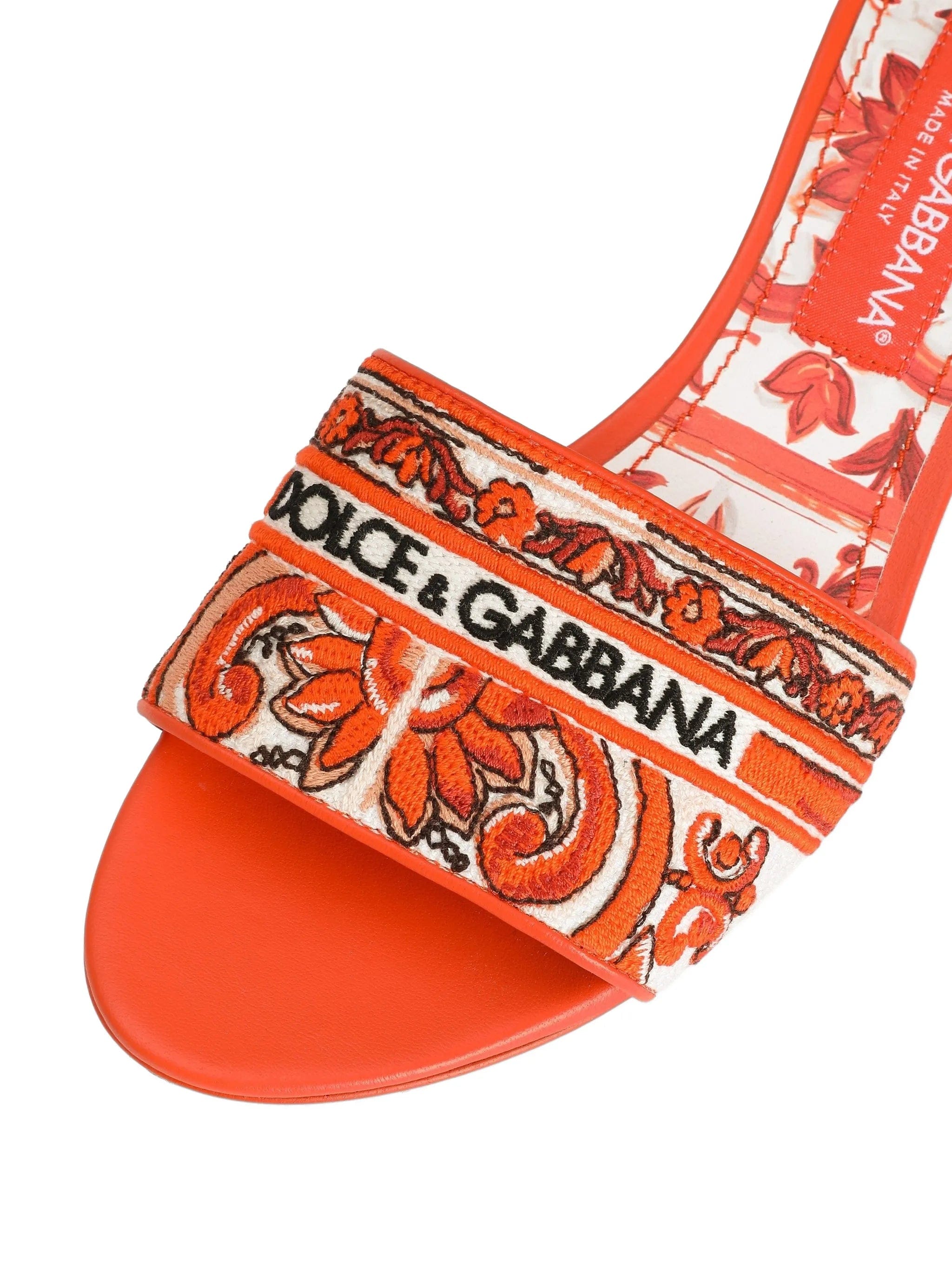 Dolce & Gabbana mules with majolica - embroidery