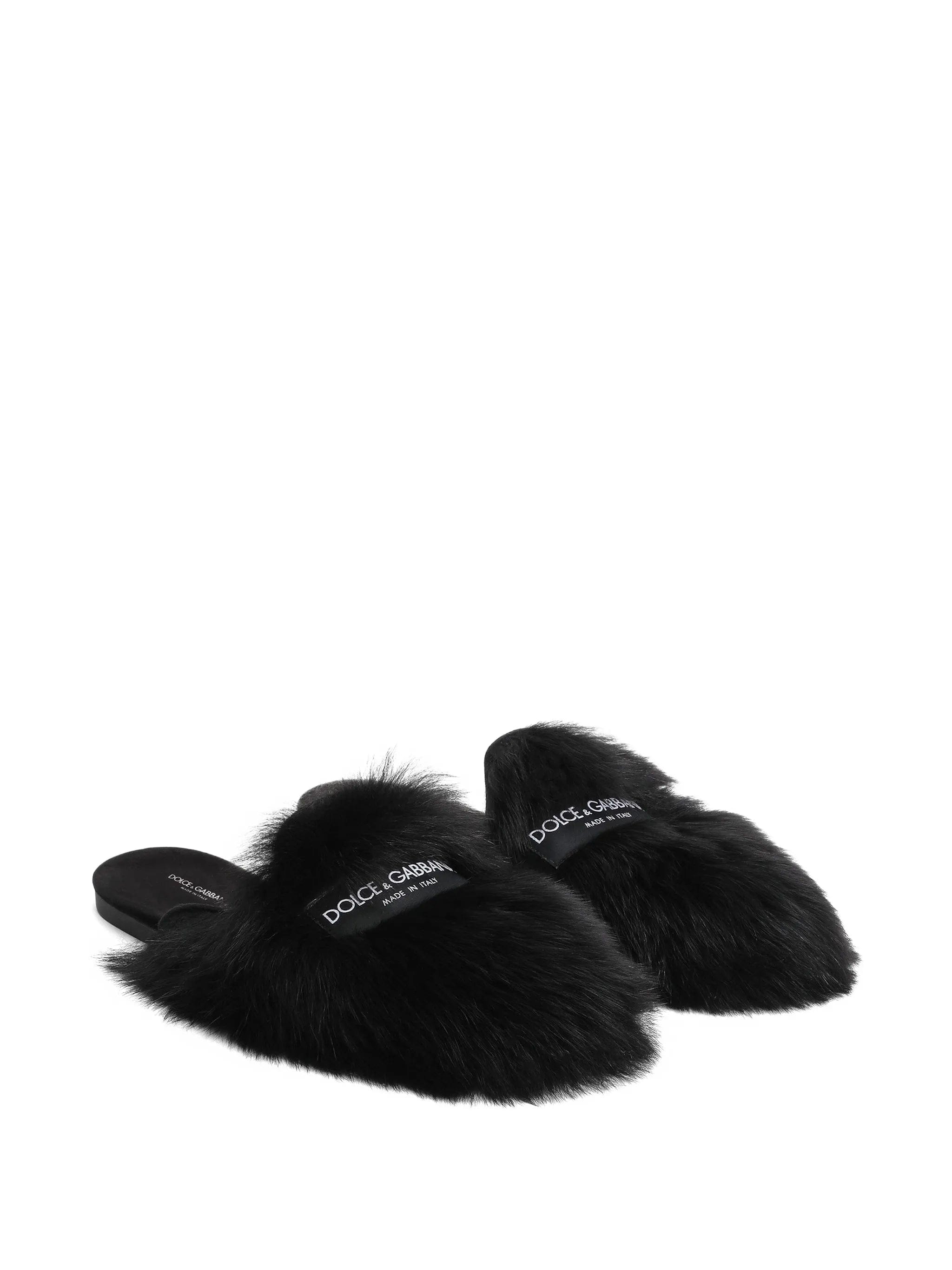 Dolce & Gabbana fur mules