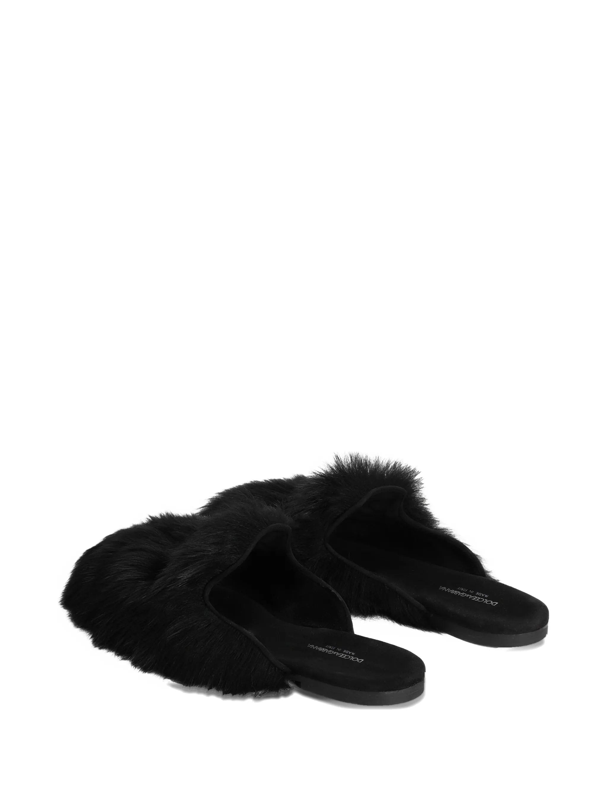 Dolce & Gabbana fur mules