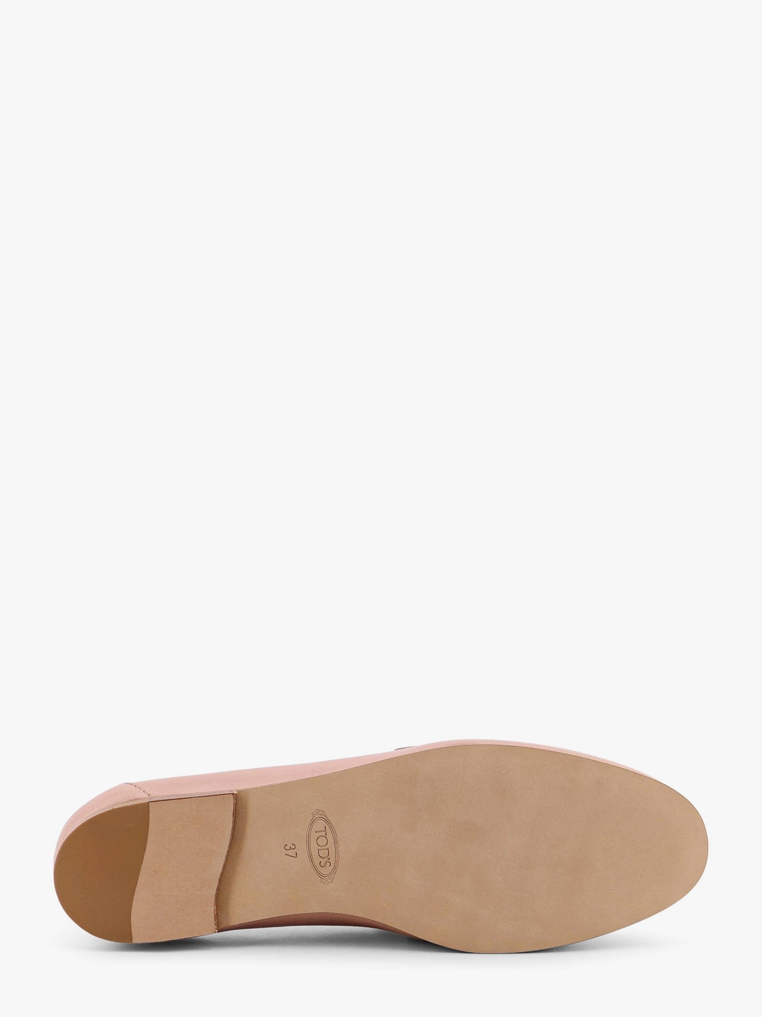 TOD'S Leather loafer with metal detail