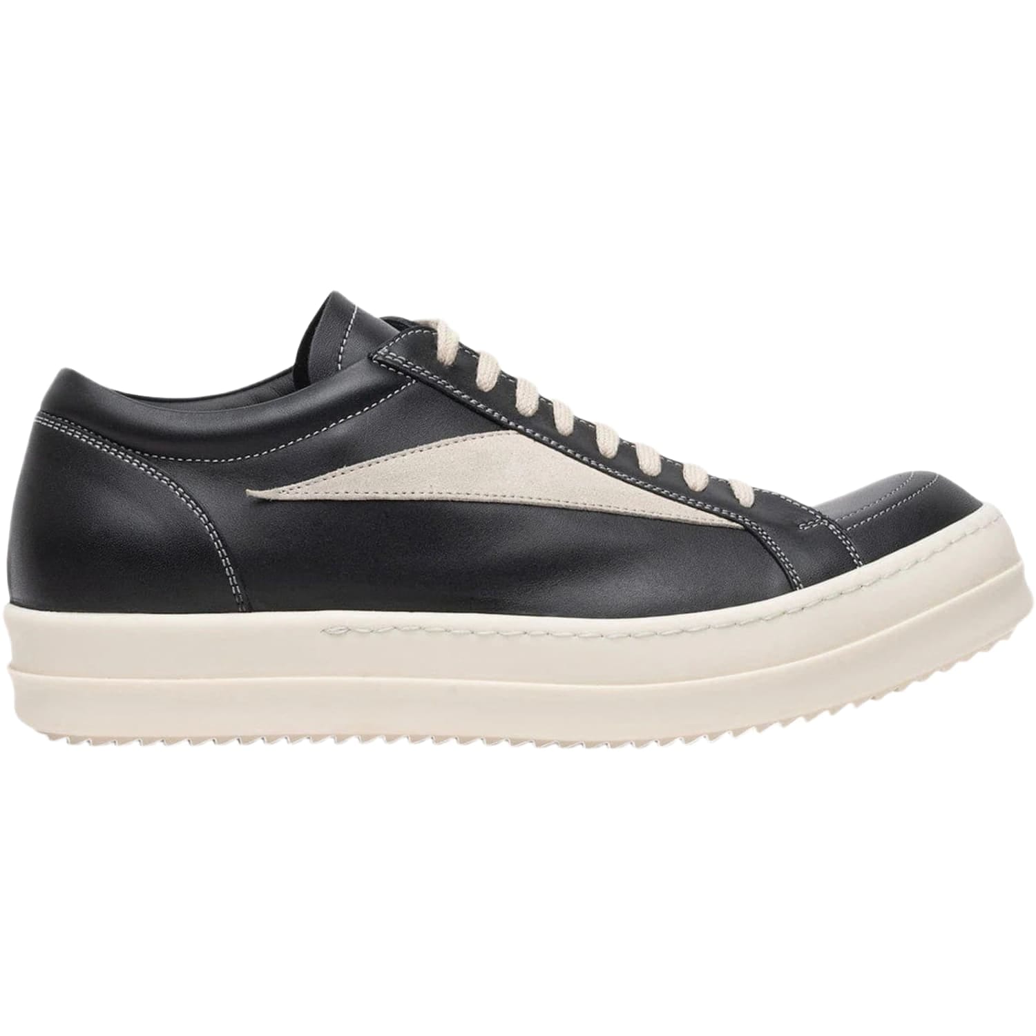 Rick Owens Mainline Vintage Leather Low Black