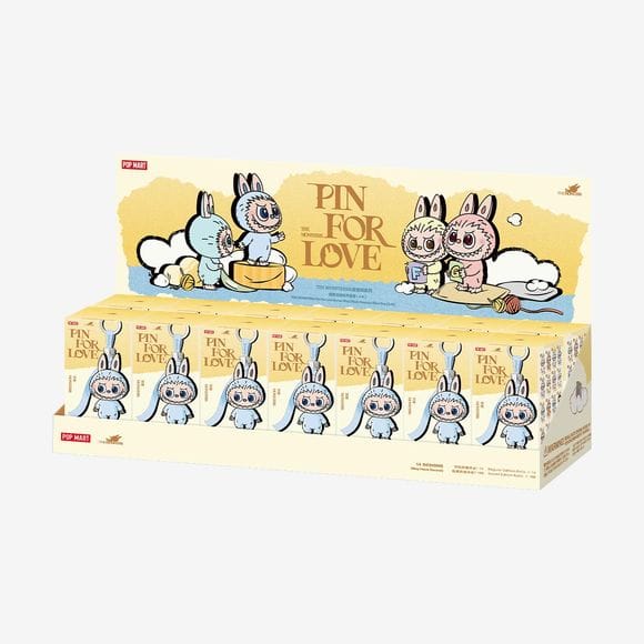 POP MART Labubu V4 The Monsters Pin For Love Plush Pendant Blind Box (A - M) - Full Case