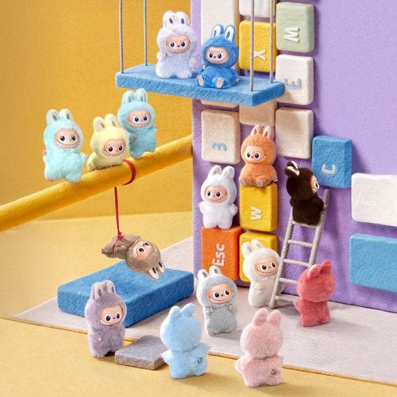 POP MART Labubu V4 The Monsters Pin For Love Plush Pendant Blind Box (A - M) - Full Case