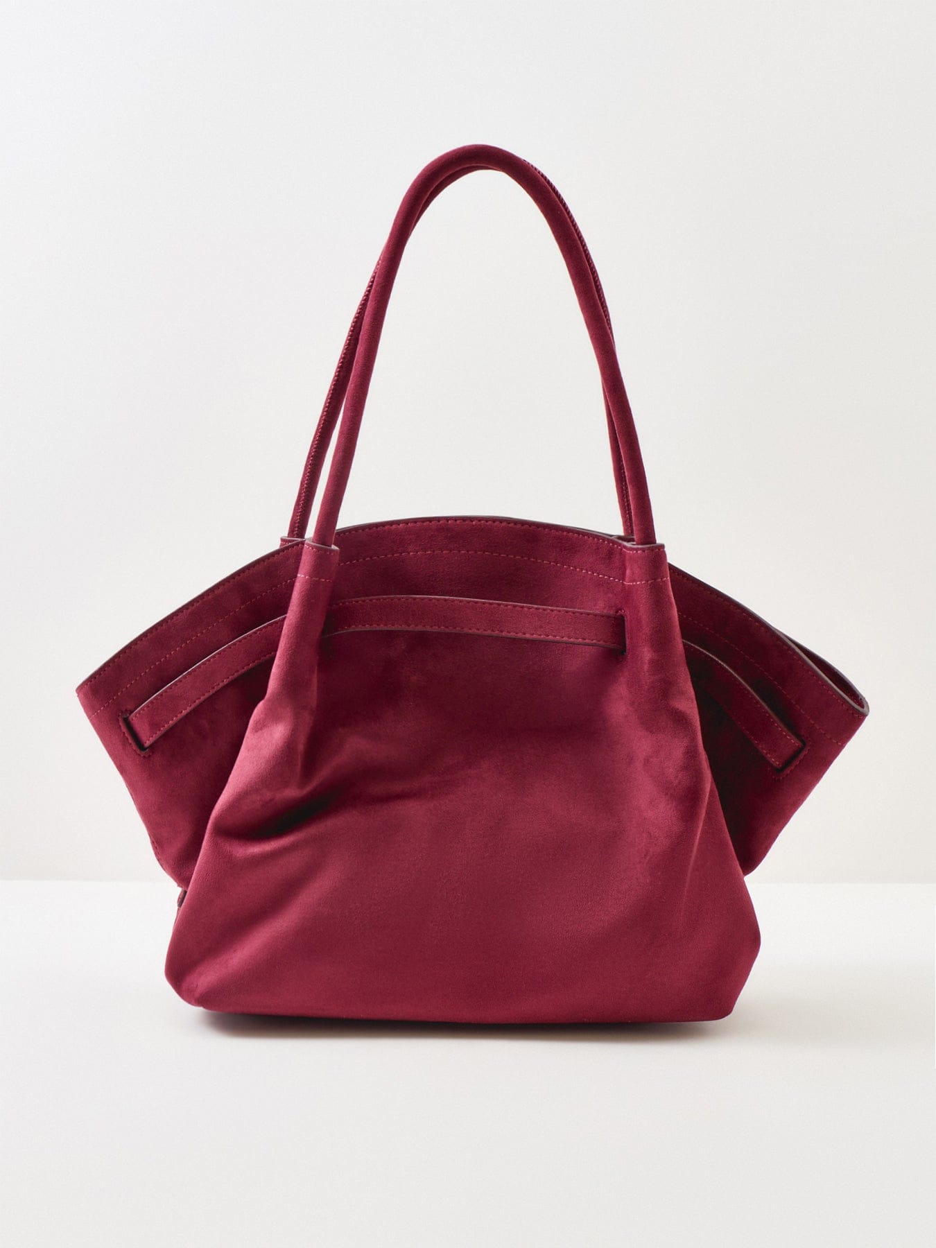 JW PEI Hana Faux Suede Medium Tote Bag Red